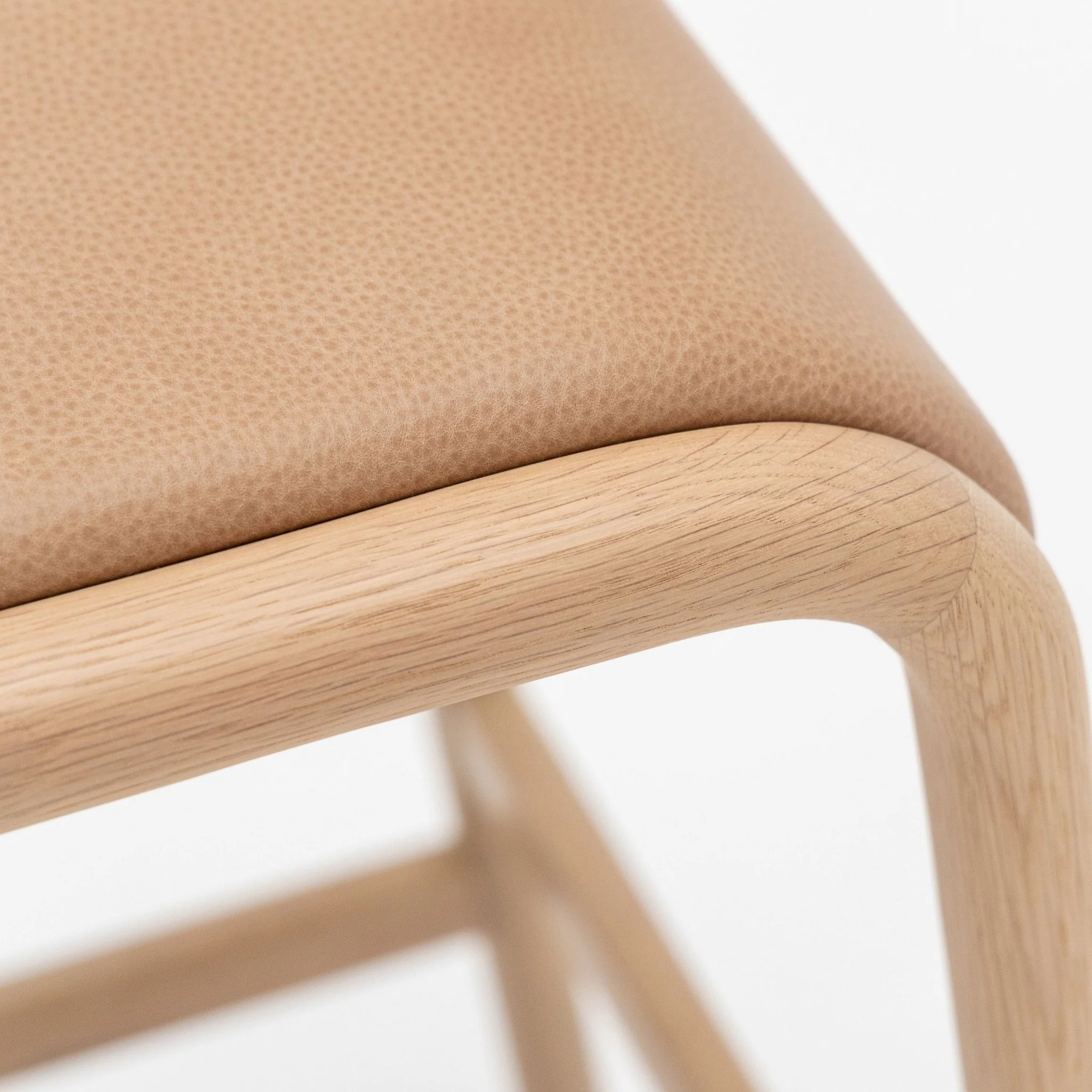 Aha Counter Stool - Blonde Oak & Canyon Leather - Image 5