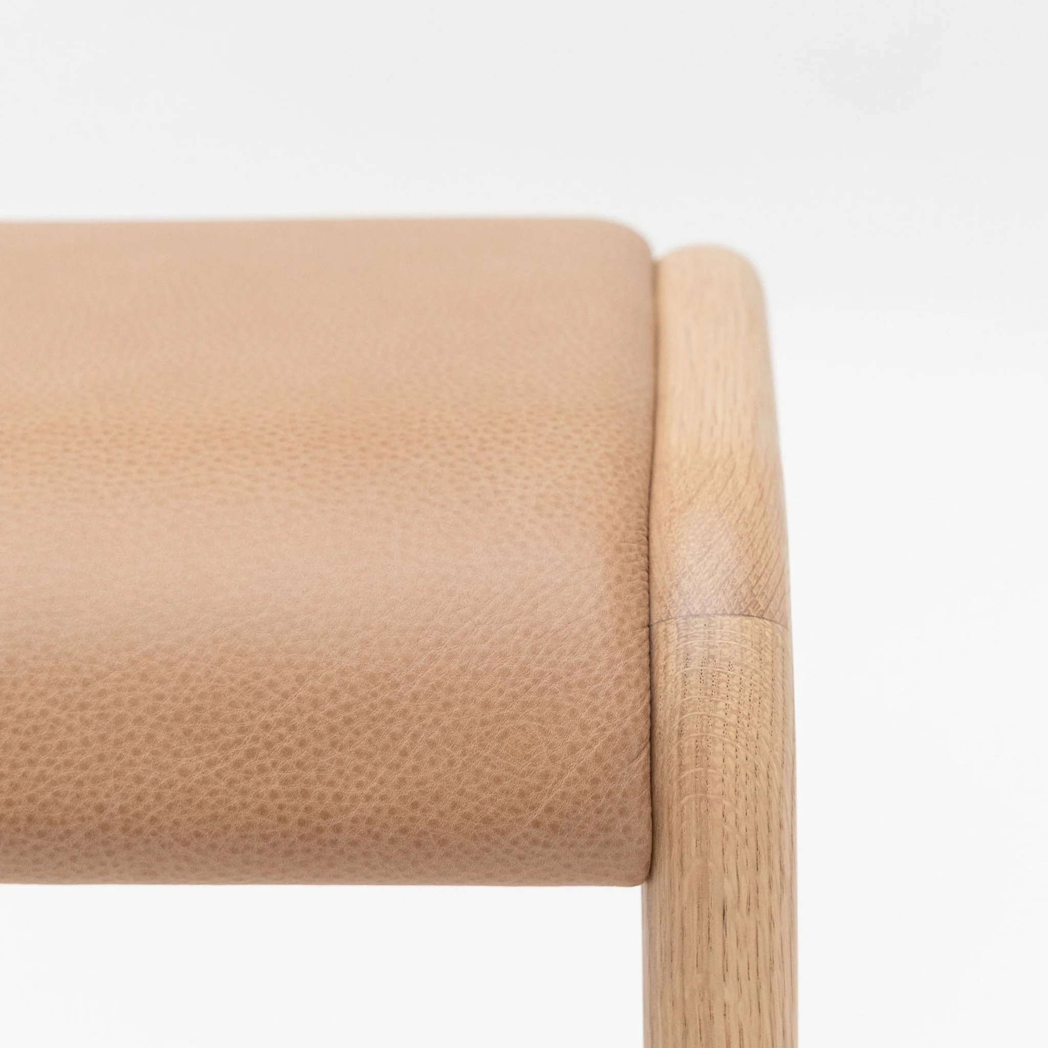 Aha Counter Stool - Blonde Oak & Canyon Leather - Image 6
