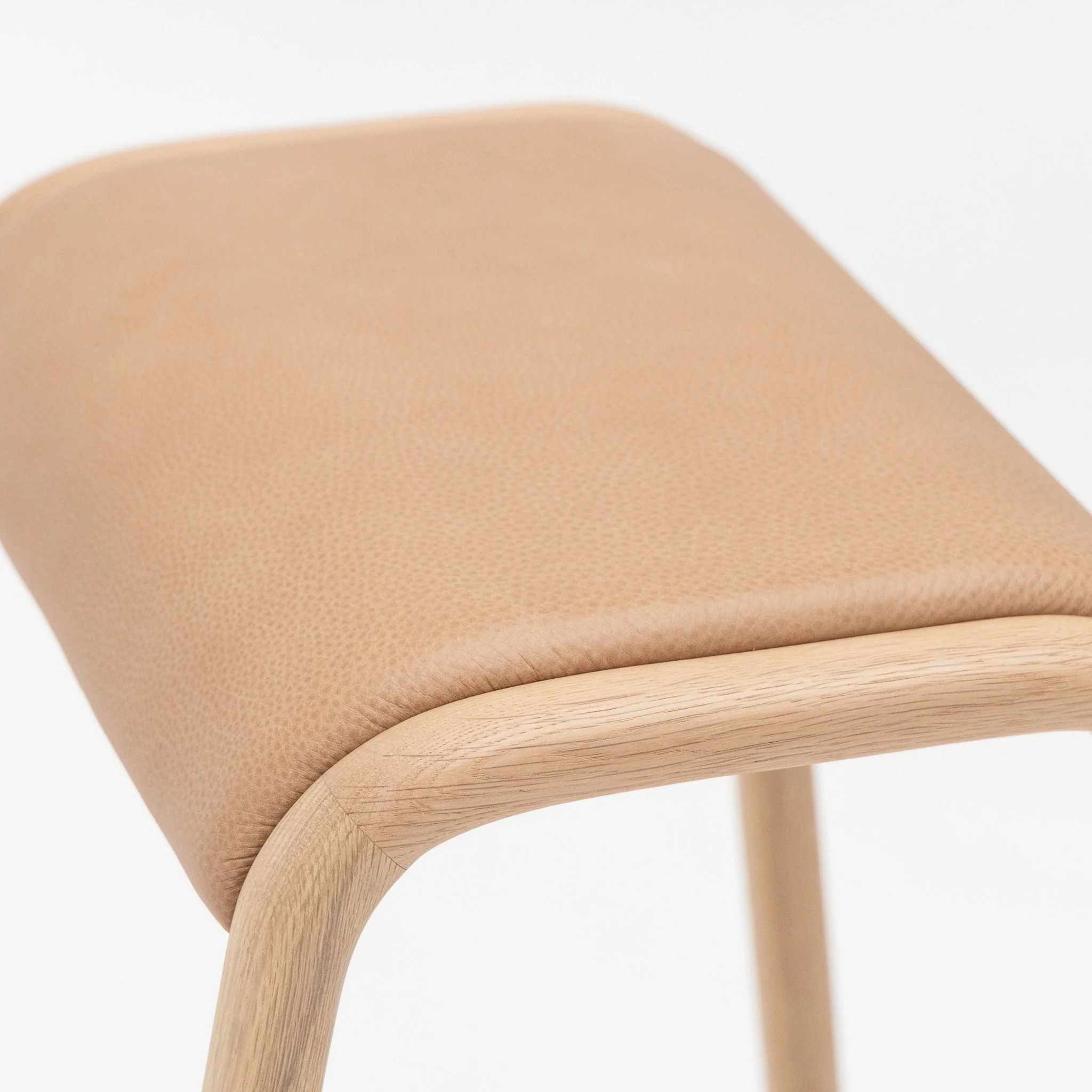 Aha Counter Stool - Blonde Oak & Canyon Leather - Image 9