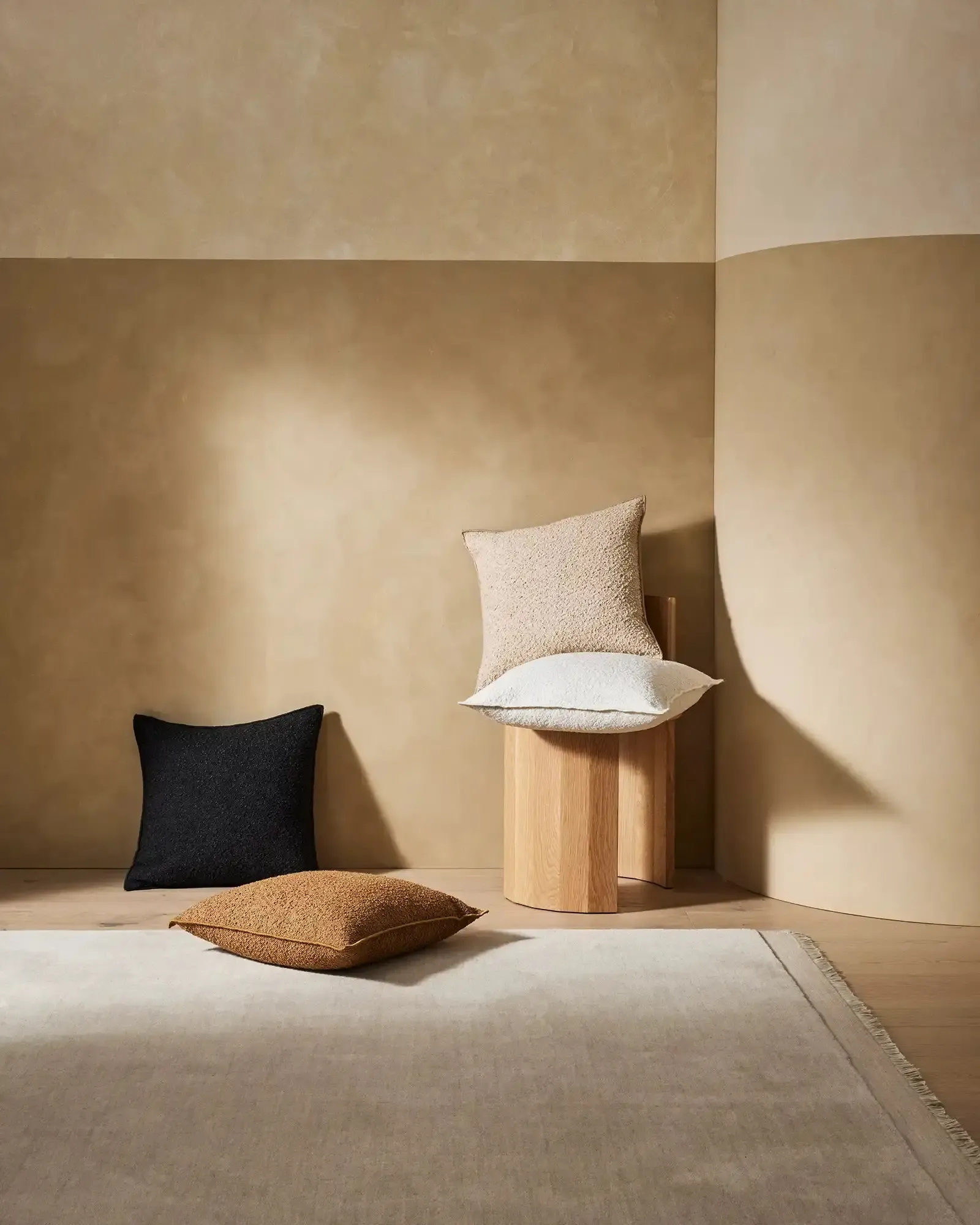 Alberto Boucle 50Cm Cushion - Onyx - Image 2