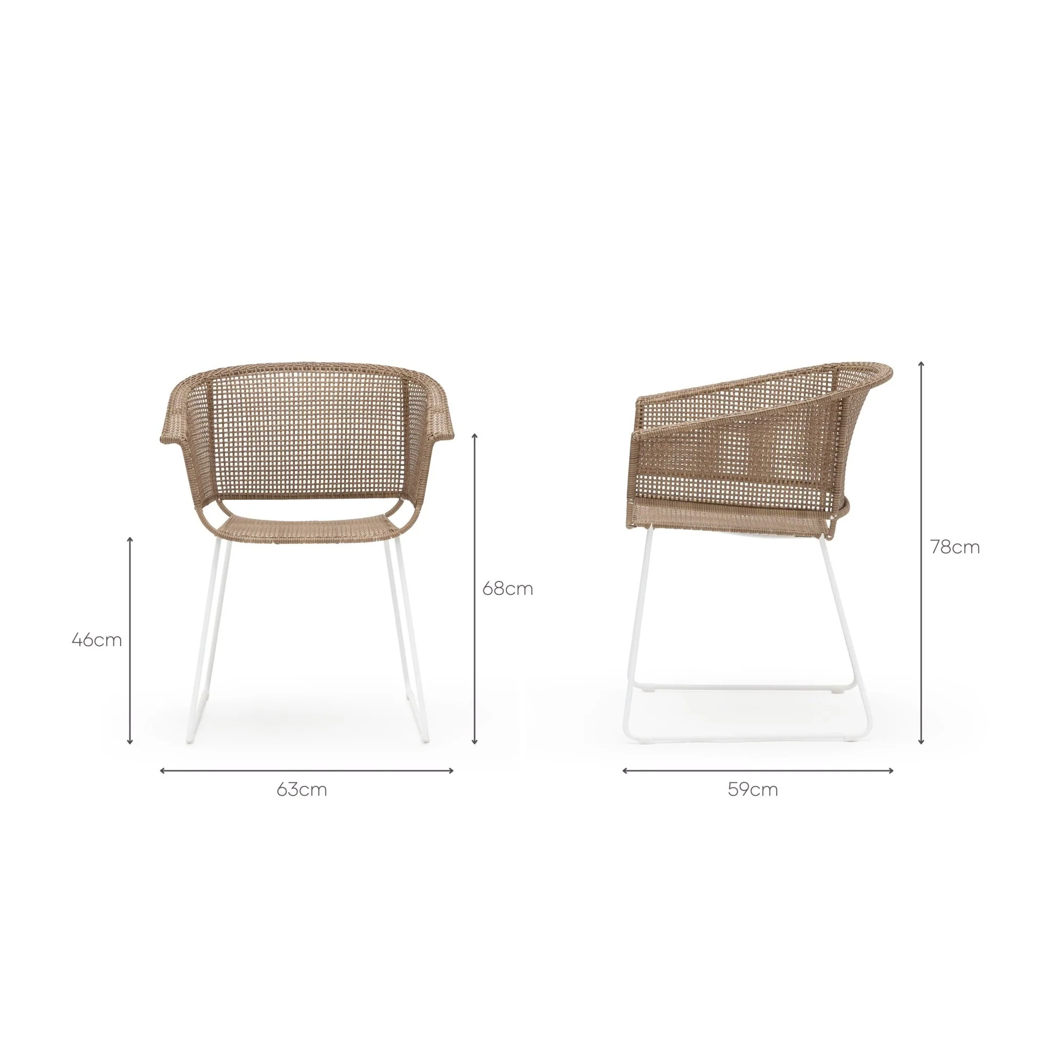 Alyvia Dining Armchair - Stonewhite - Image 15