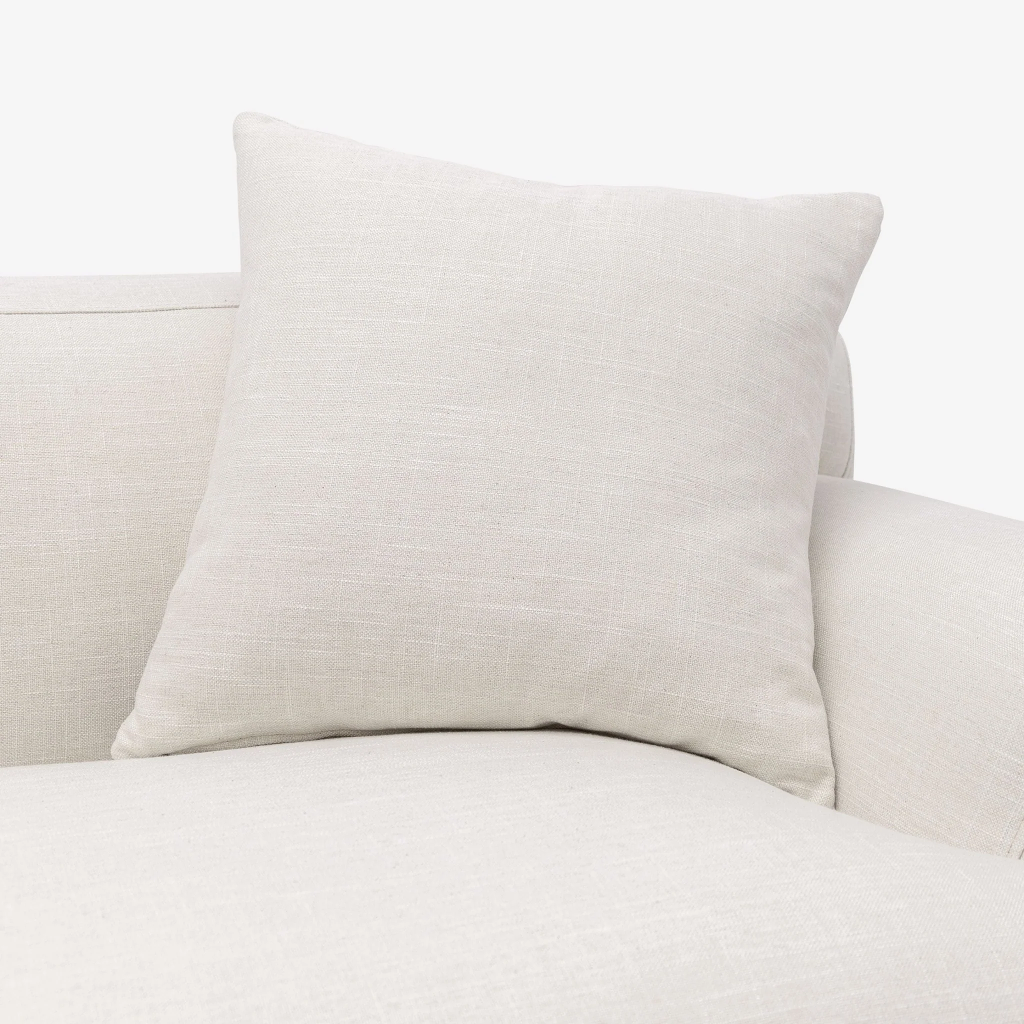 Amelia Closed Corner Sofa - Canvas White - Image 13