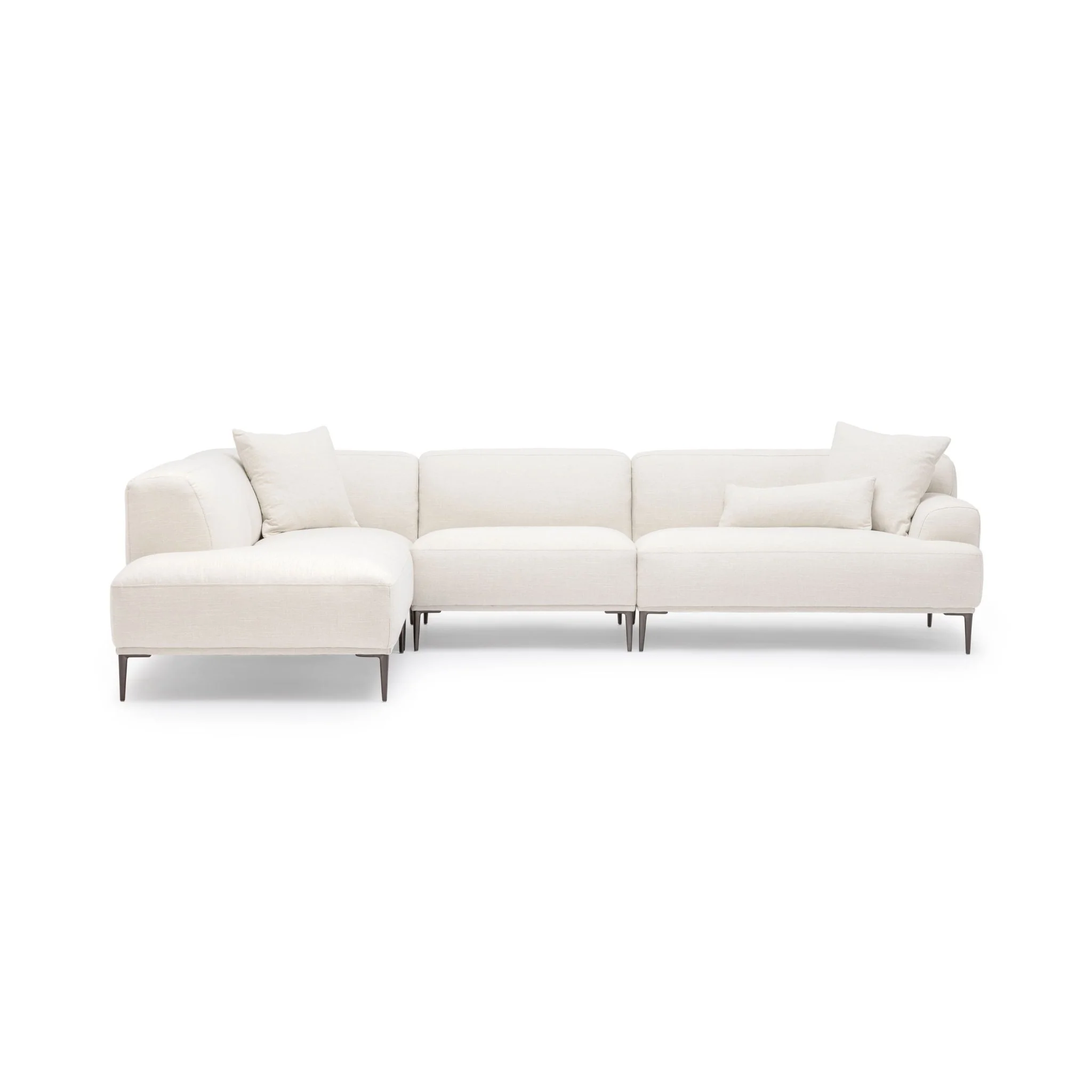Amelia Corner Sofa - Canvas White