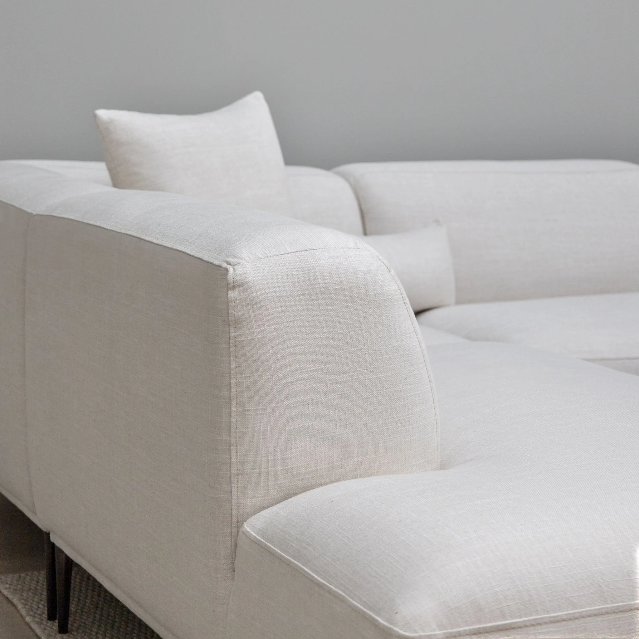 Amelia Corner Sofa - Canvas White - Image 20