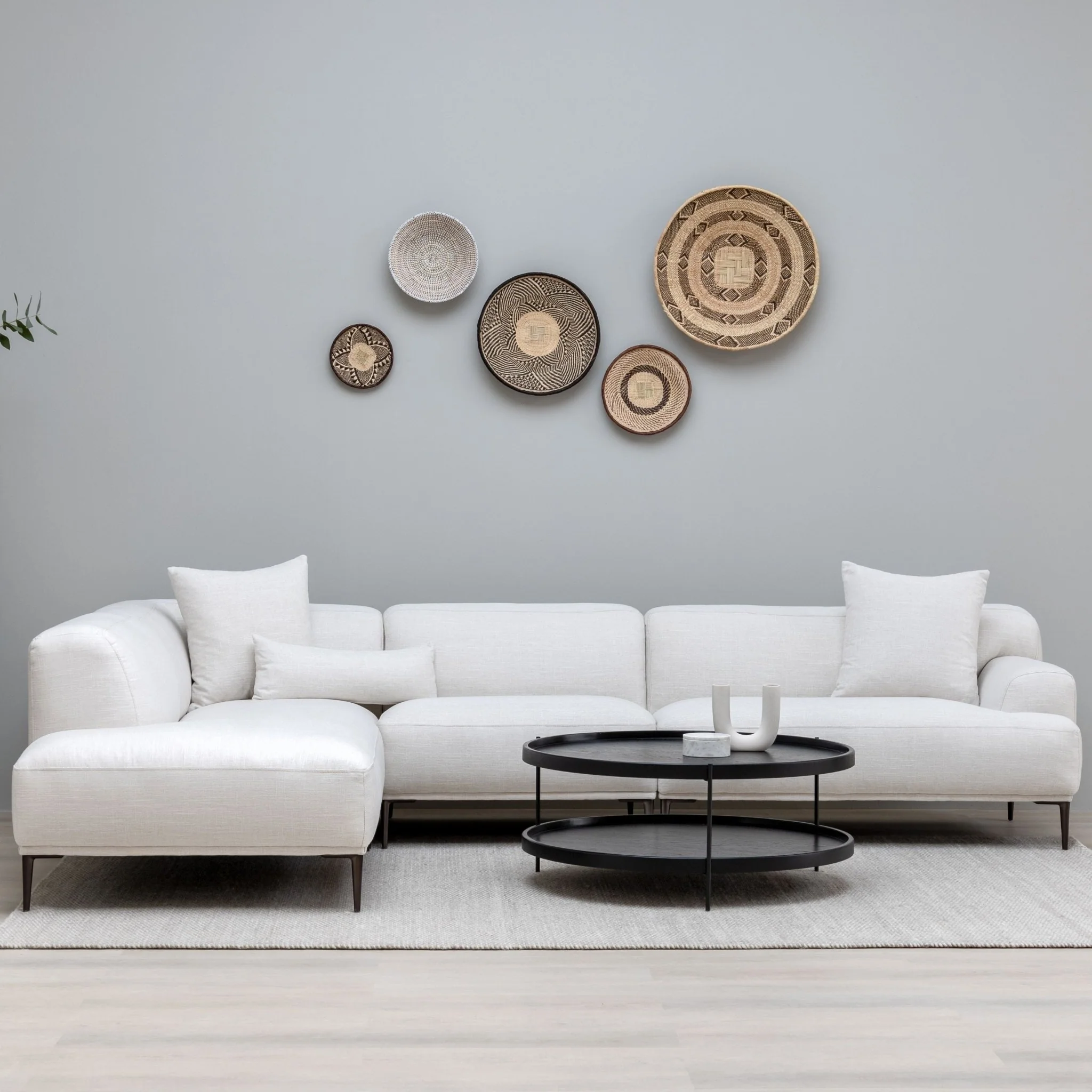 Amelia Corner Sofa - Canvas White - Image 5