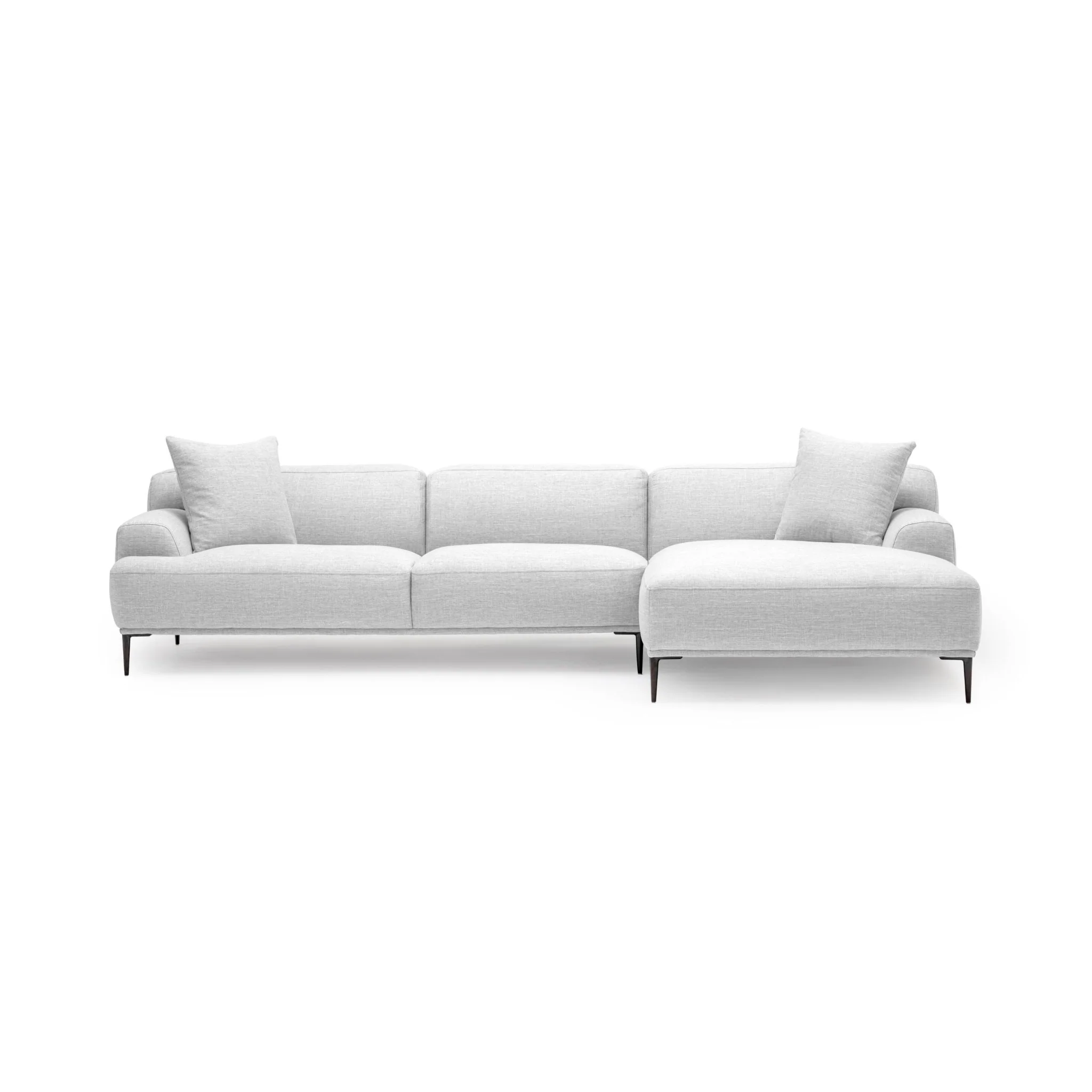 Amelia Extra Large L-Shaped Sofa - Silver - Image 5