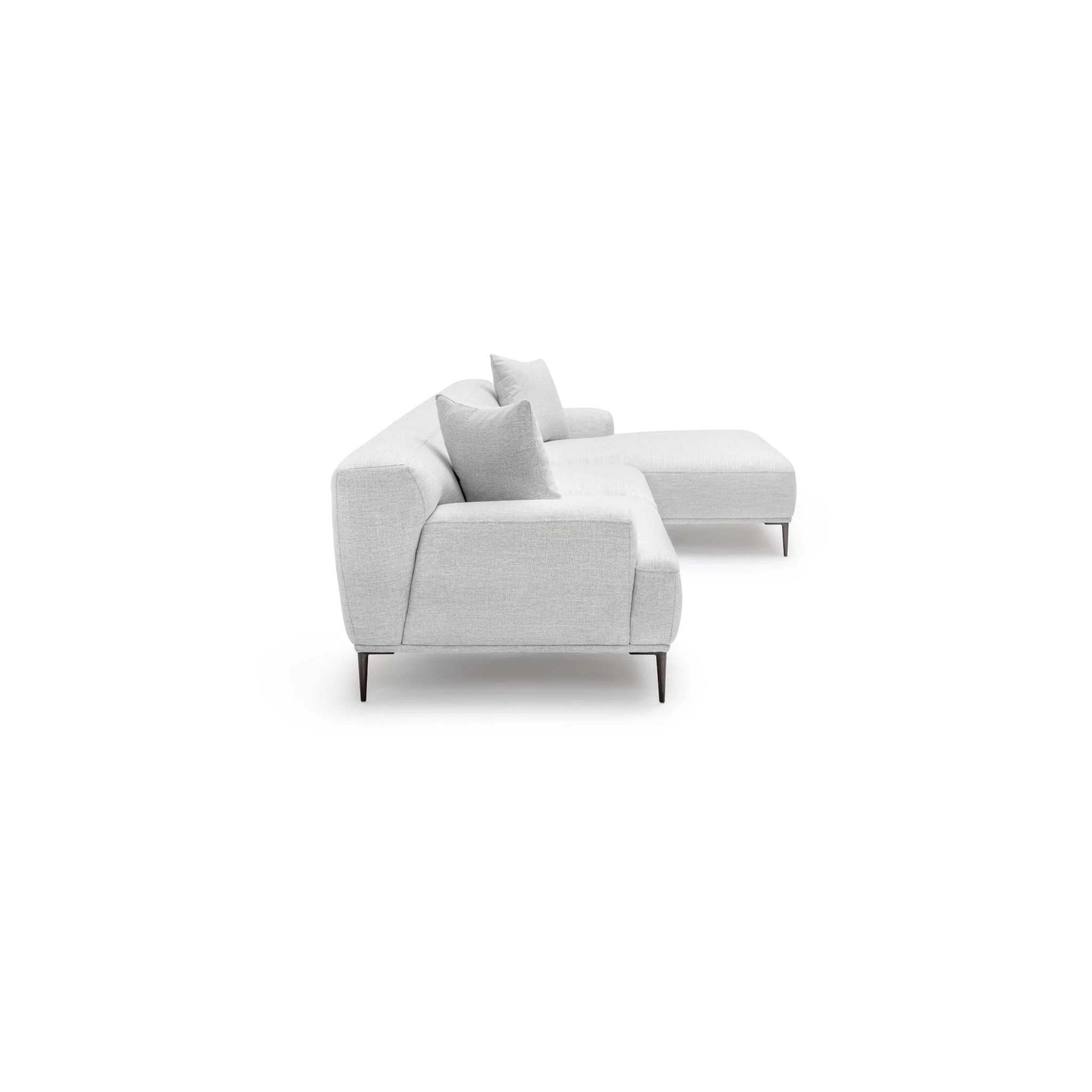 Amelia Extra Large L-Shaped Sofa - Silver - Image 7