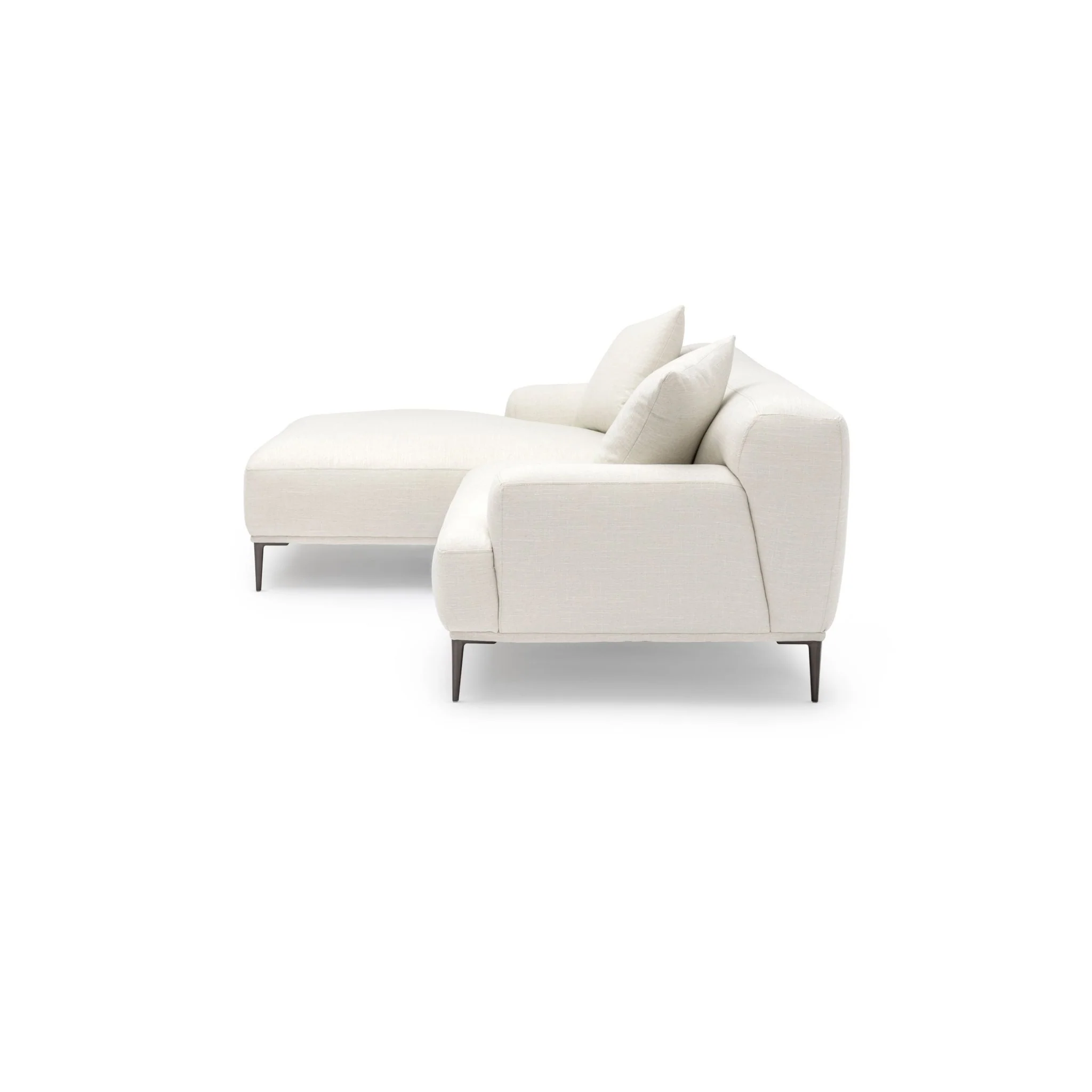 Amelia L-Shaped Sofa - Canvas White - Image 3