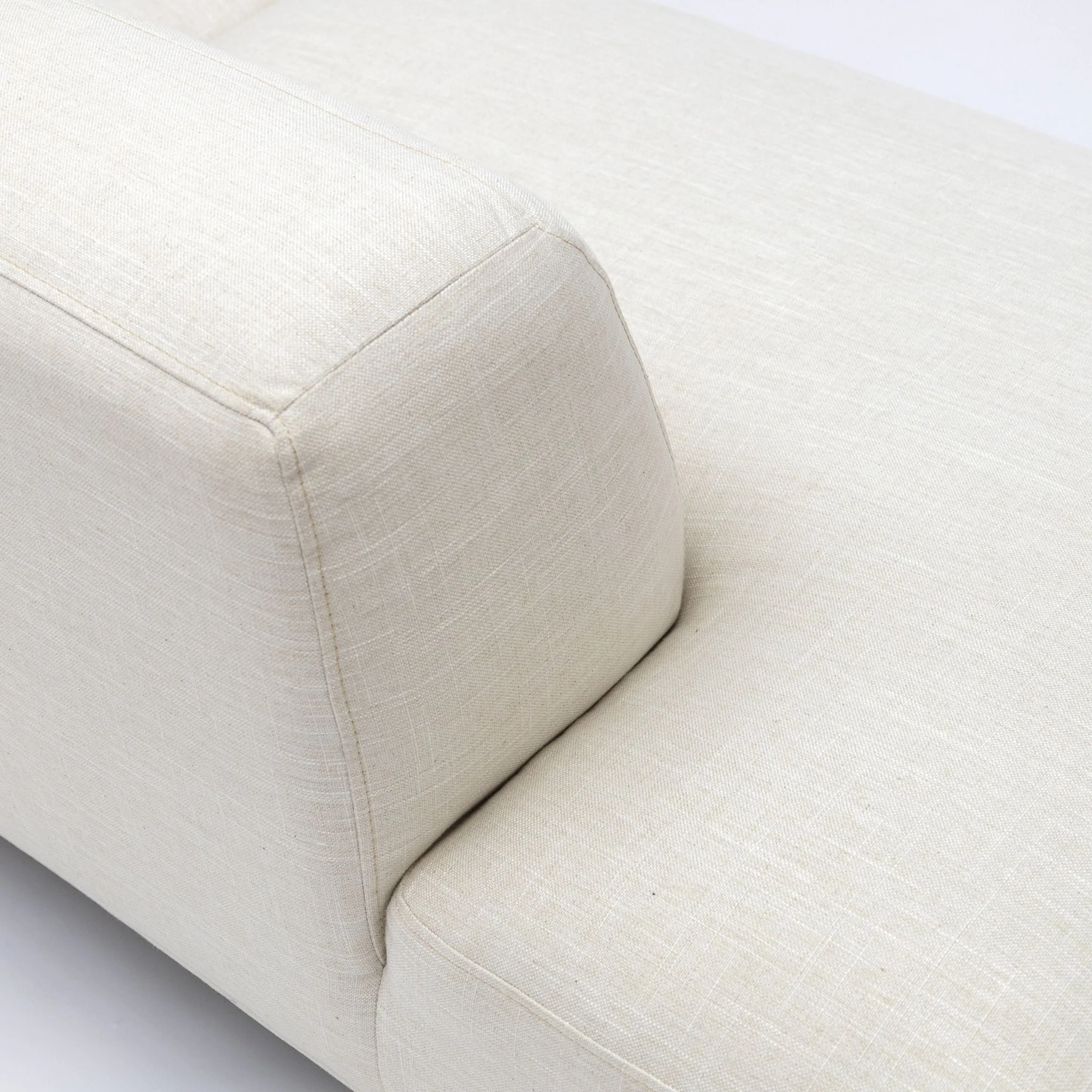 Amelia L-Shaped Sofa - Canvas White - Image 4