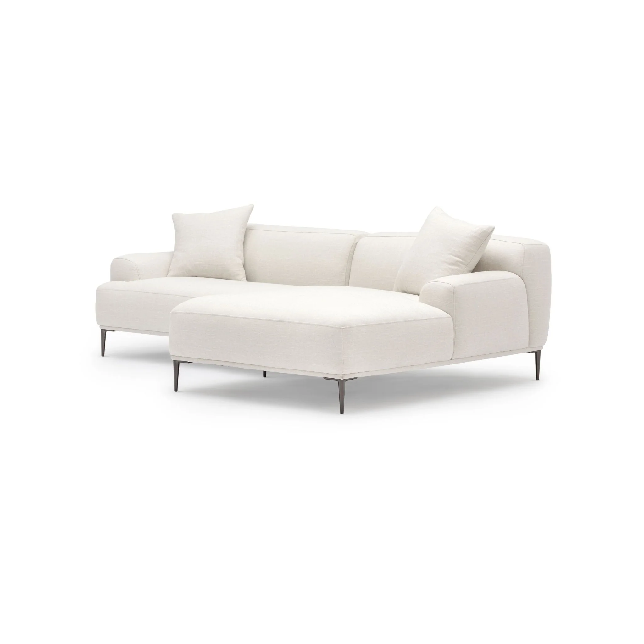 Amelia L-Shaped Sofa - Canvas White - Image 9