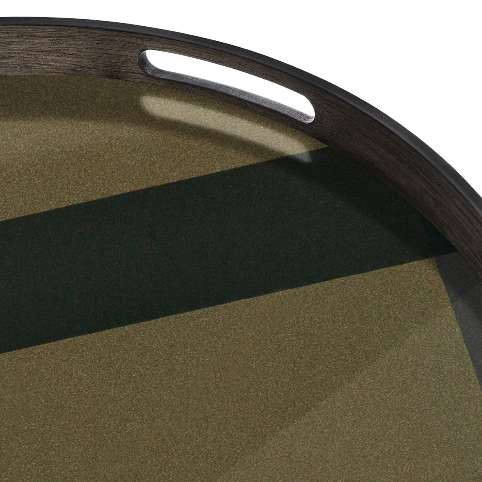 Angle Round Glass Tray - Slate - Image 4