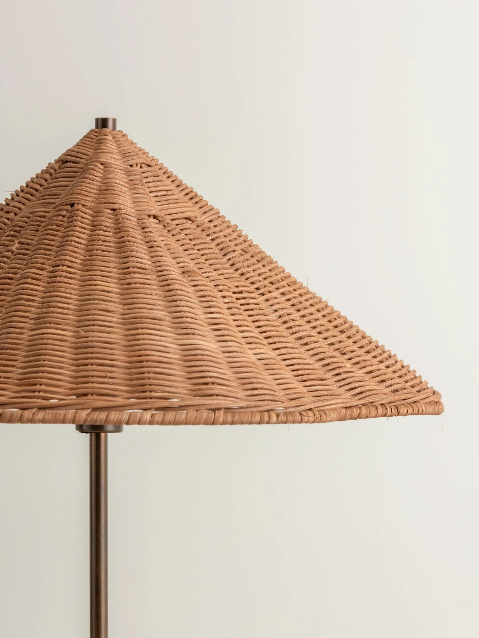 Ardini - 1 Light Rattan And Brown Marble Table Lamp - Image 5