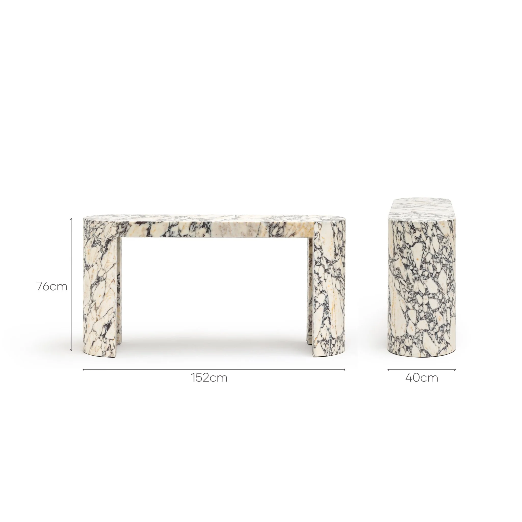 Arno Console Table - Calacatta Viola - Image 14