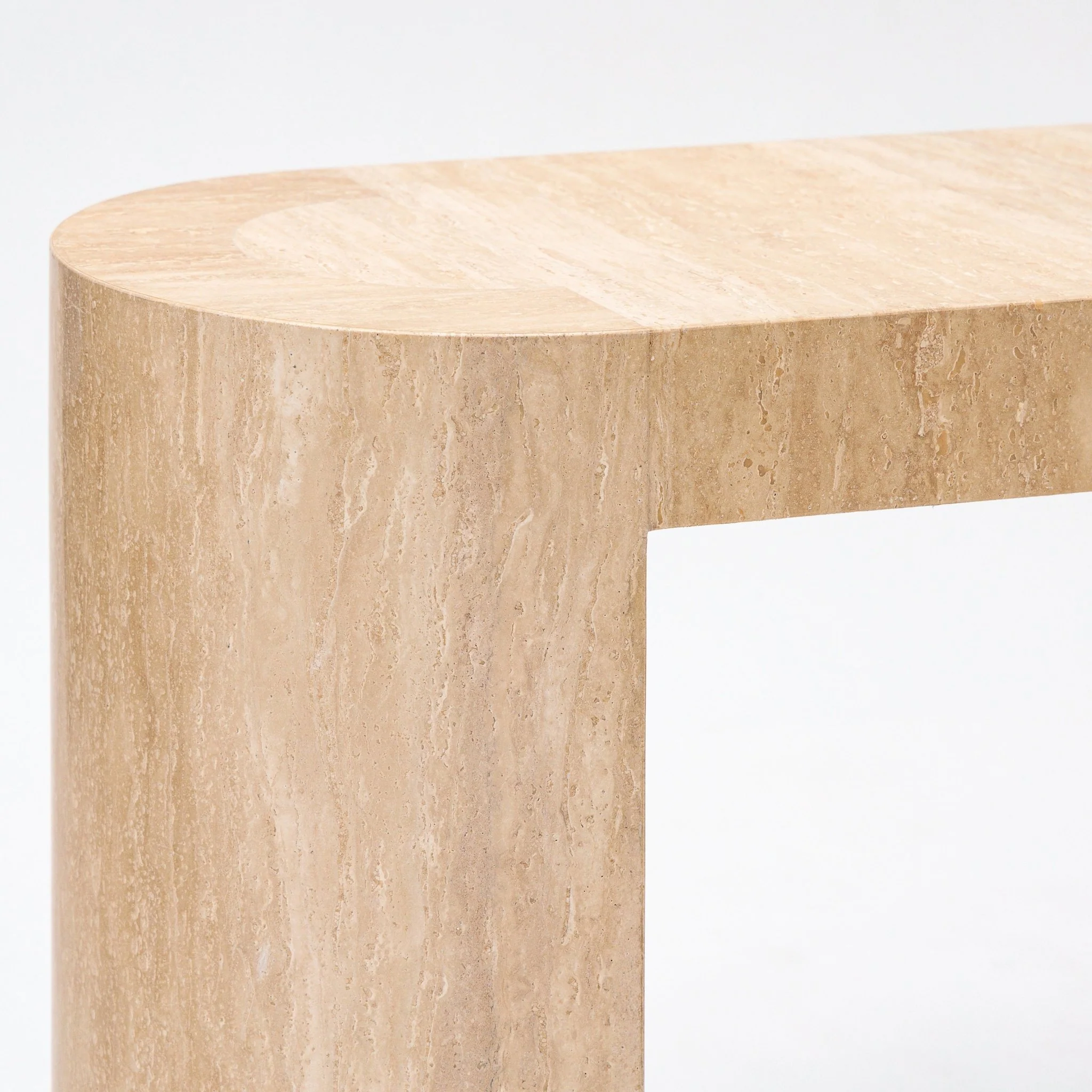 Arno Console Table - Travertine - Image 6