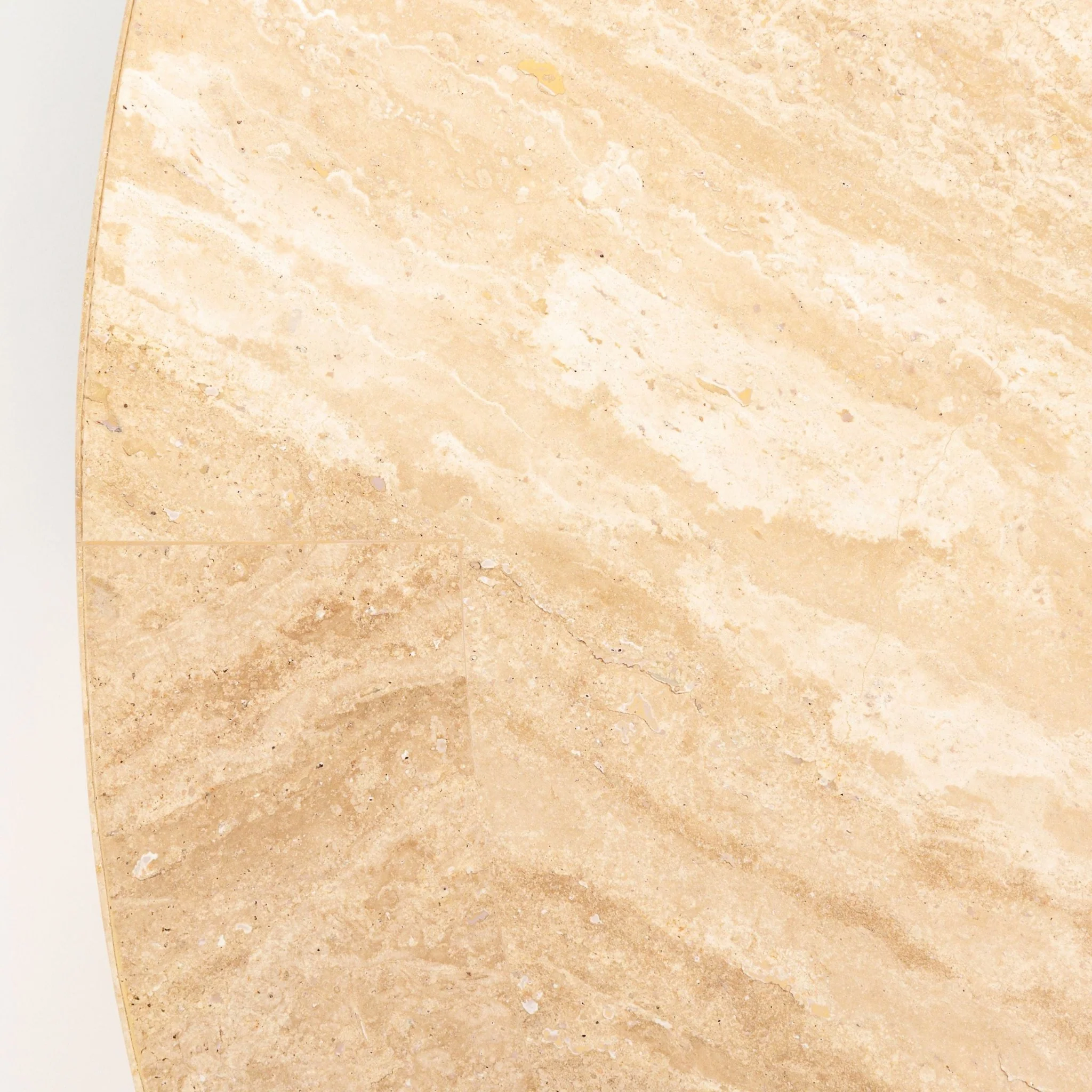 Arno Round Coffee Table - Travertine - Image 17