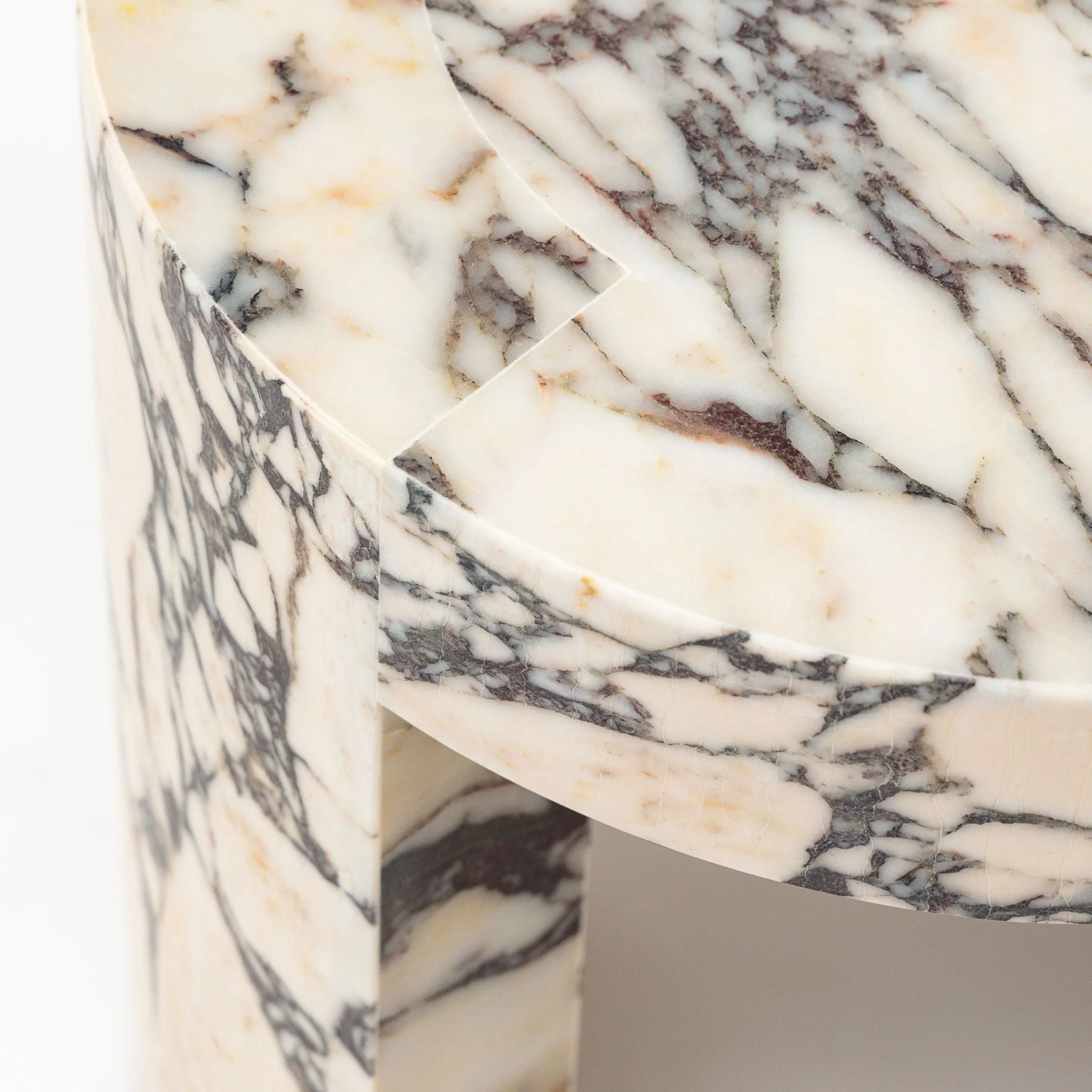 Arno Round Side Table - Calacatta Viola - Image 6
