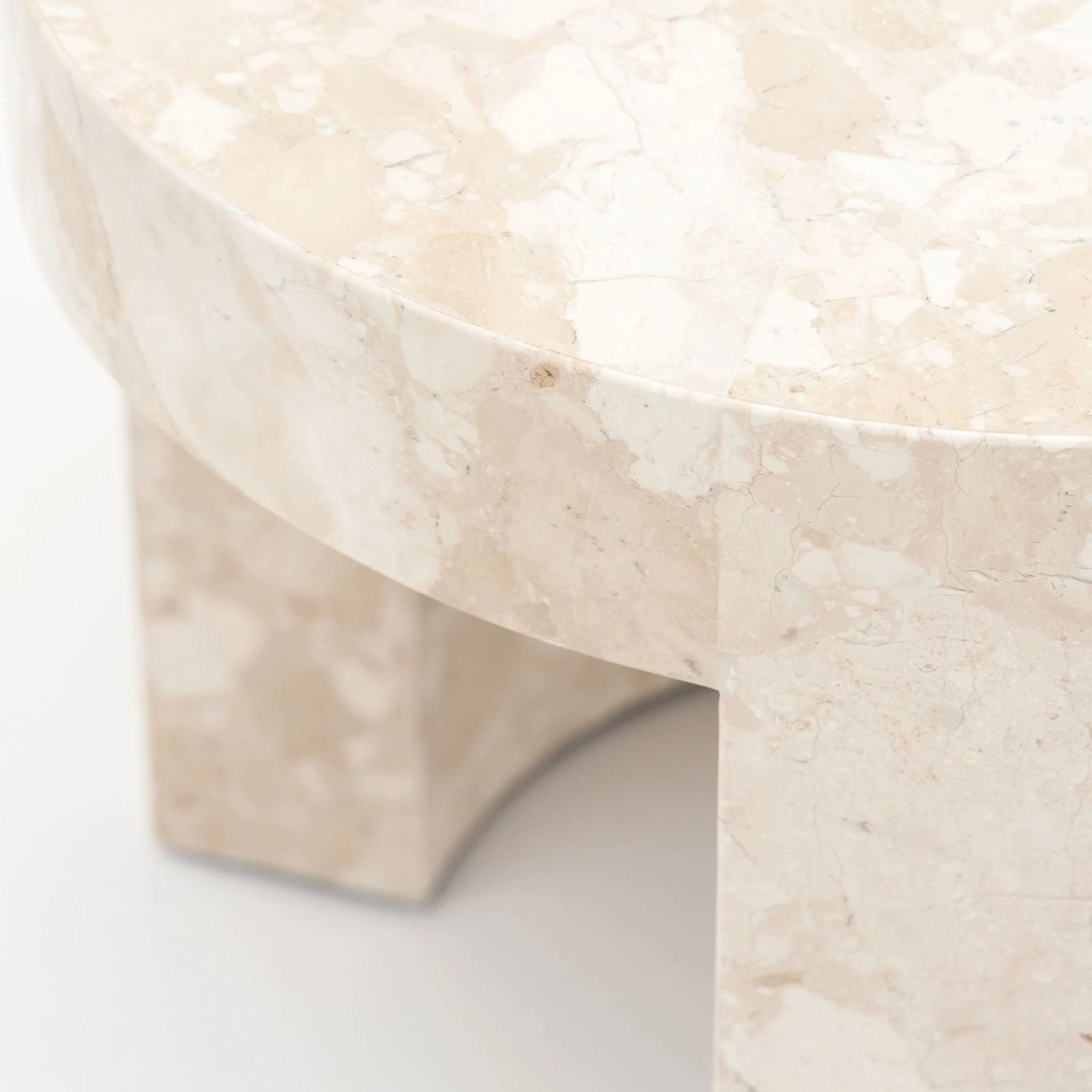 Arno Round Side Table - Kunis Breccia Marble - Image 5