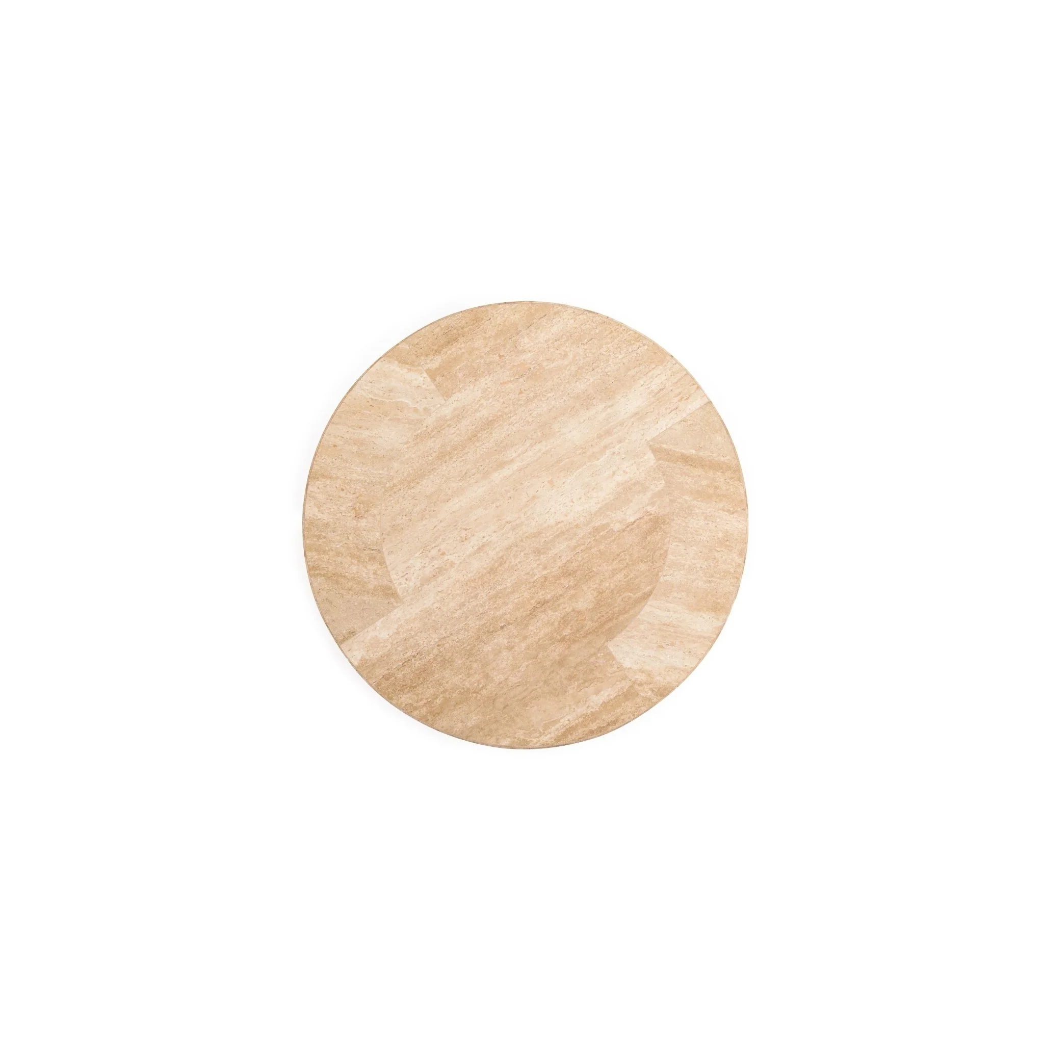 Arno Round Side Table - Travertine - Image 9