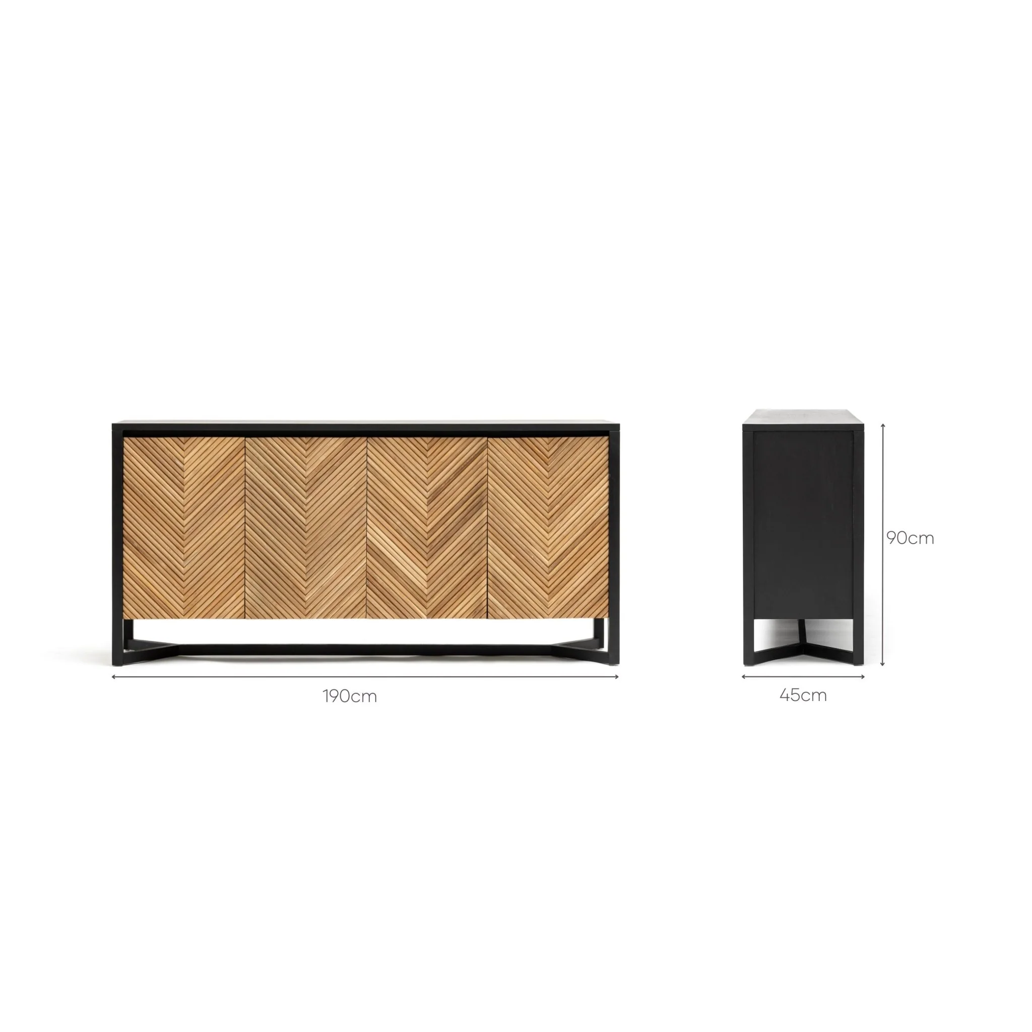 Aspen 4 Door Sideboard - Image 12