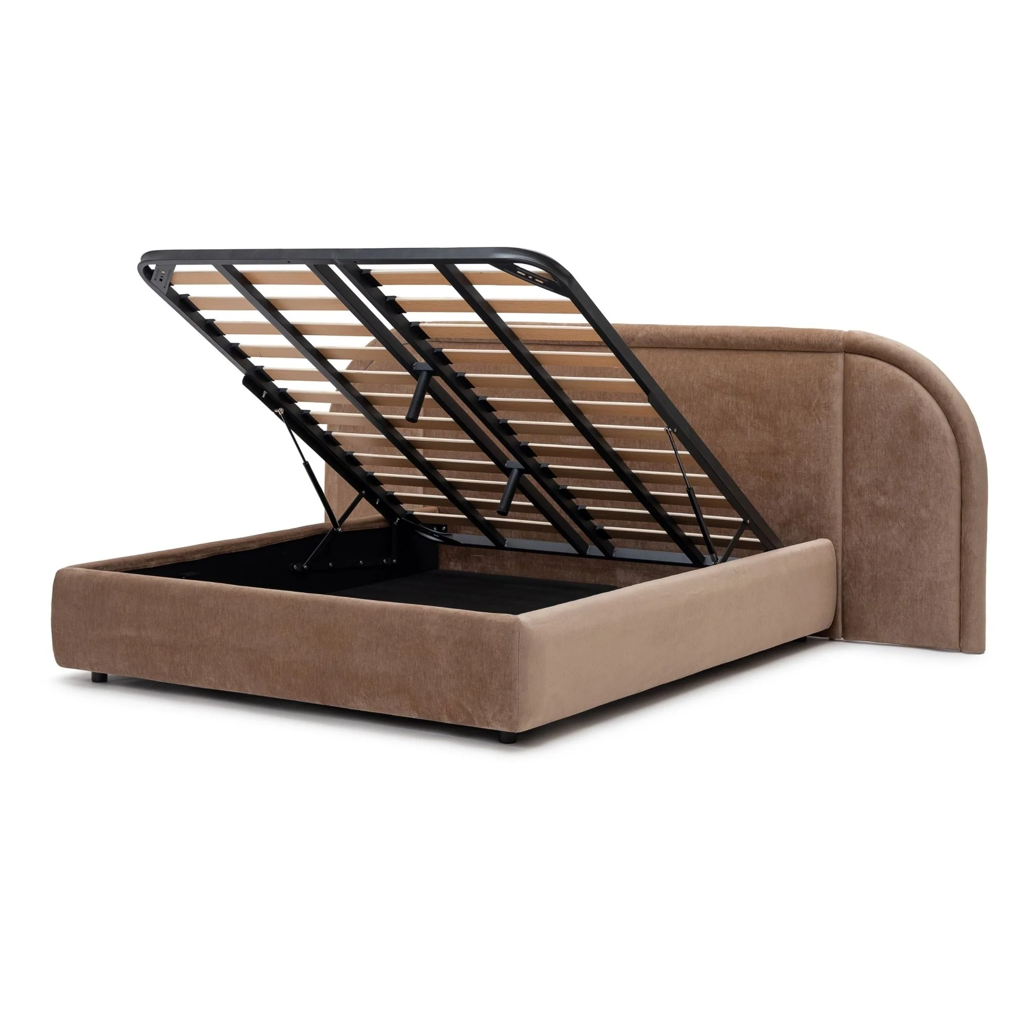 Atlas Bed With Storage - Rattan - Image 7