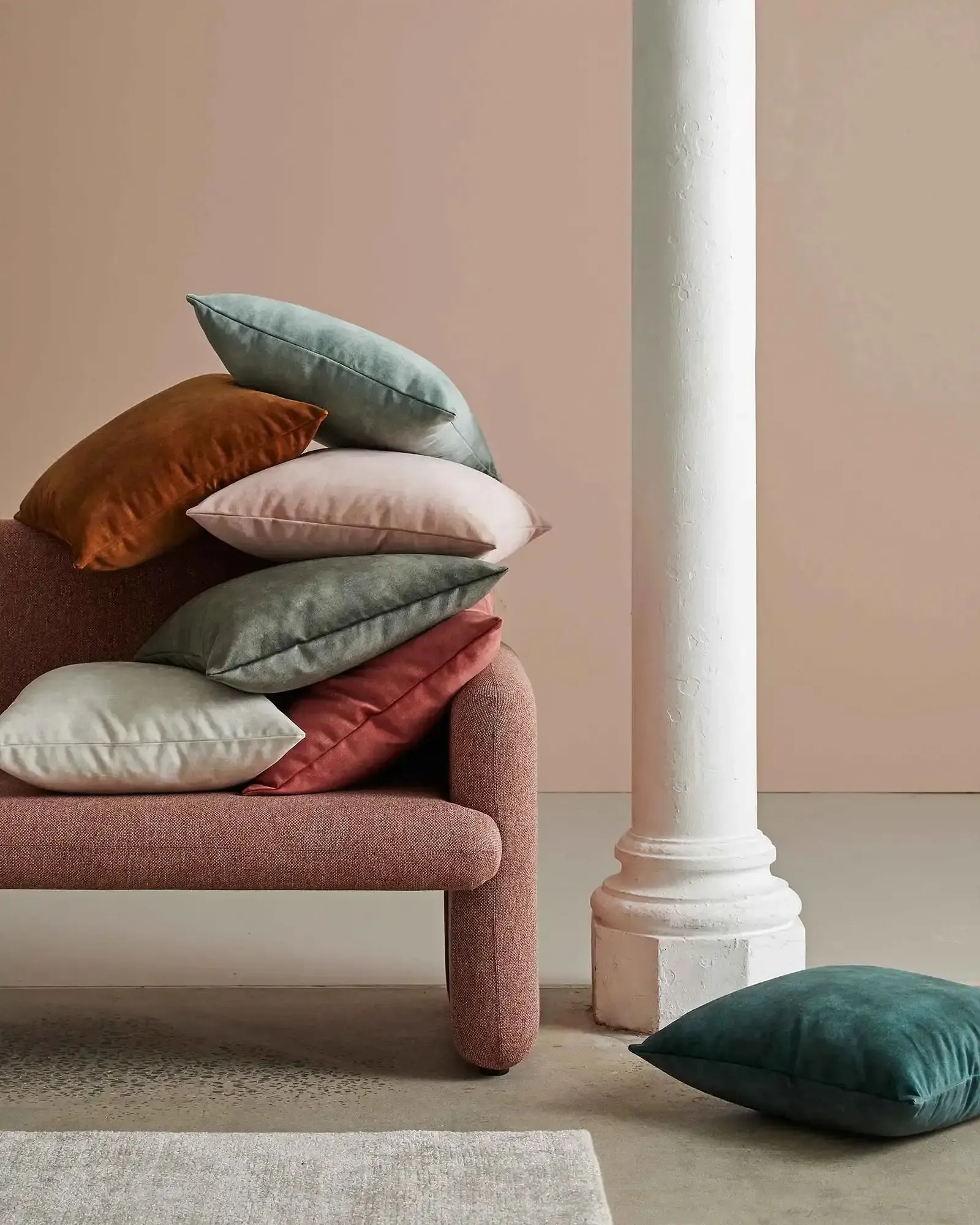Ava 50Cm Cushion - Ochre - Image 3