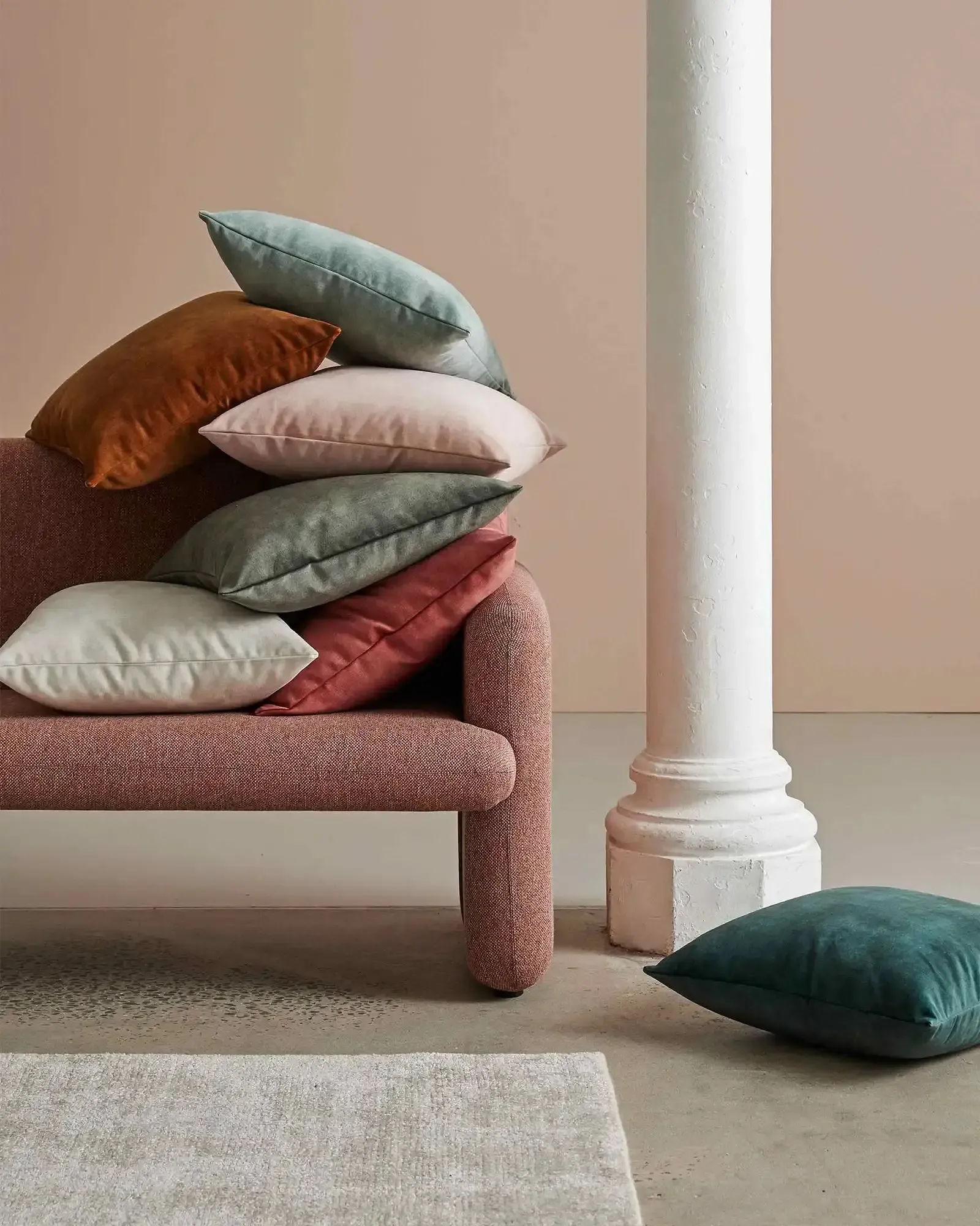 Ava 50Cm Cushion - Powder - Image 4