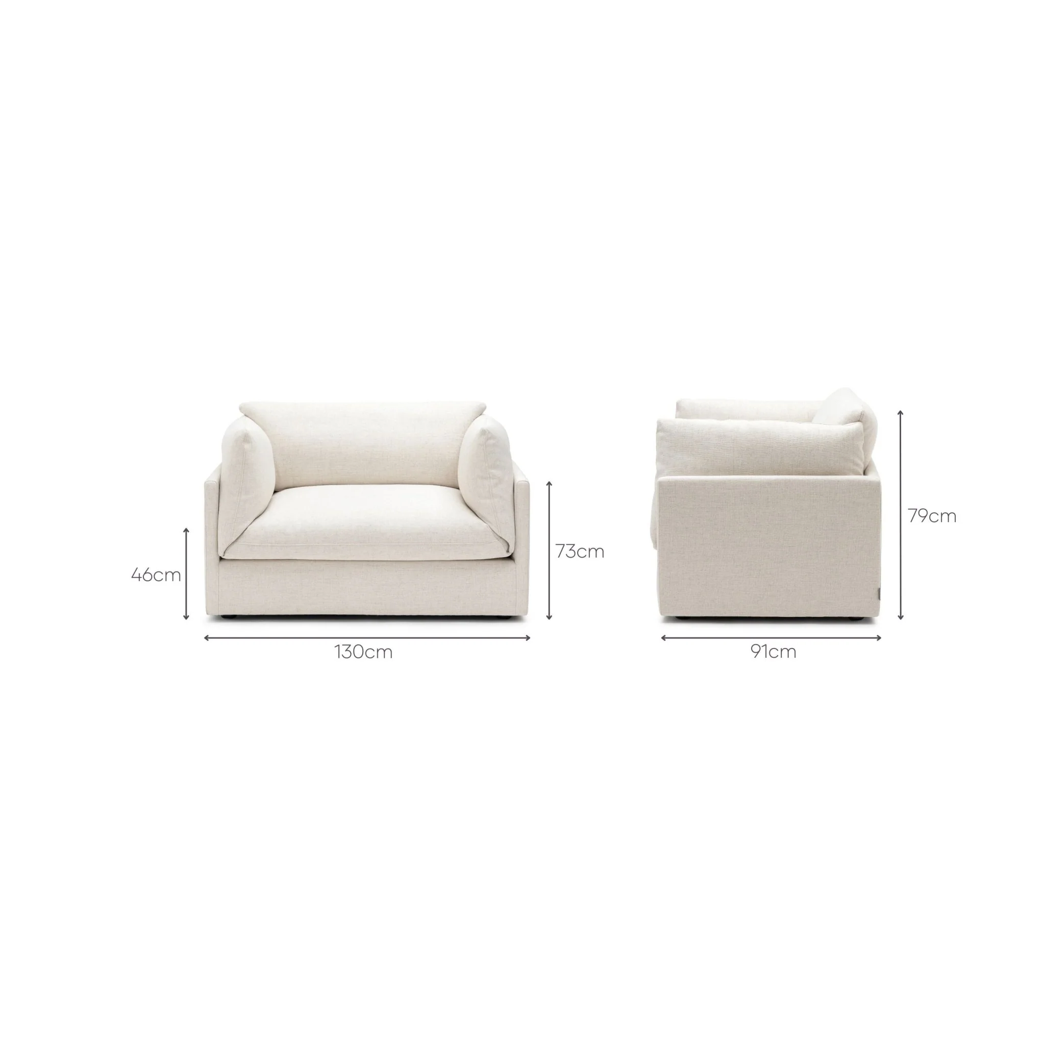 Avery Armchair - Sand - Image 13