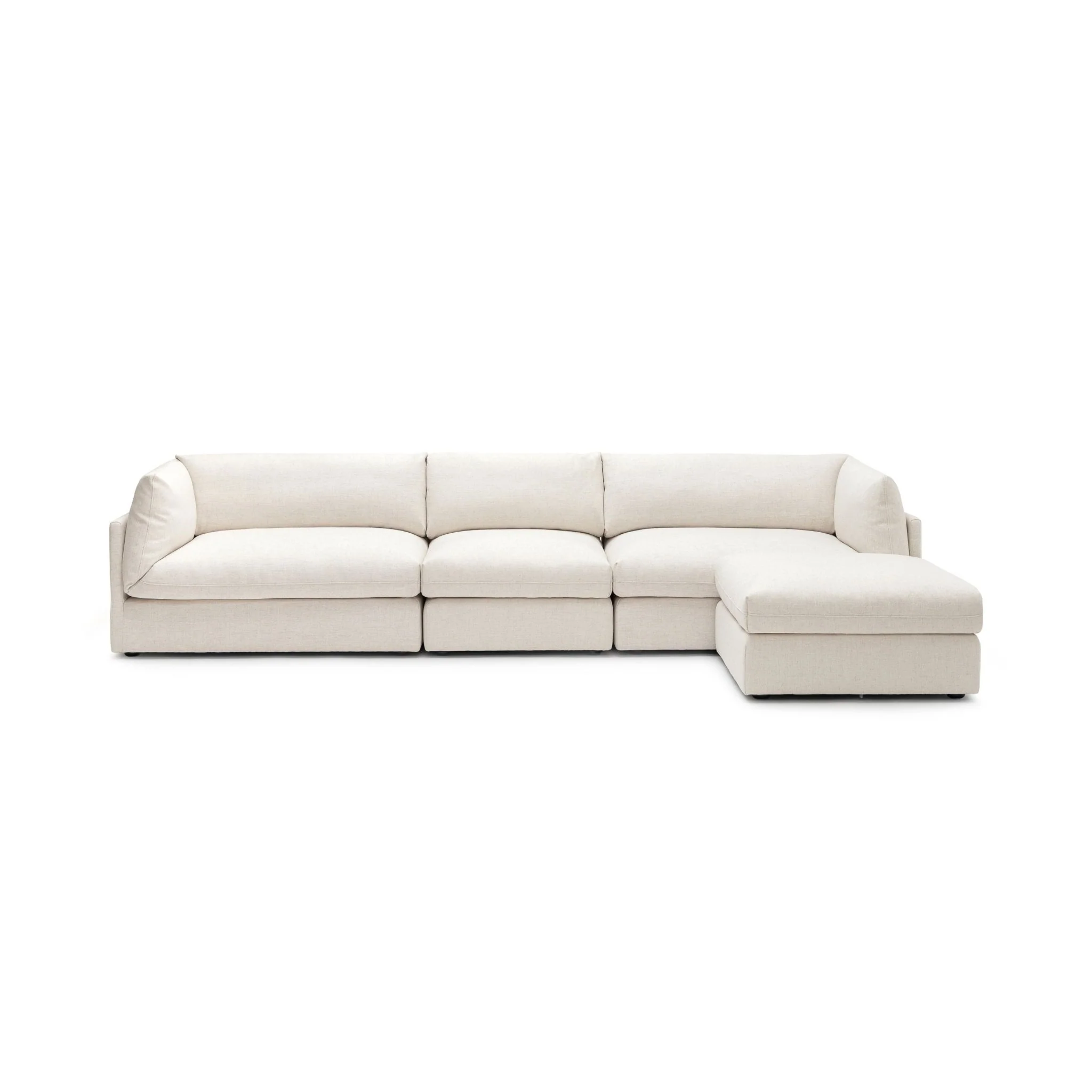 Avery Modular Sofa With Ottoman - Sand - Image 8
