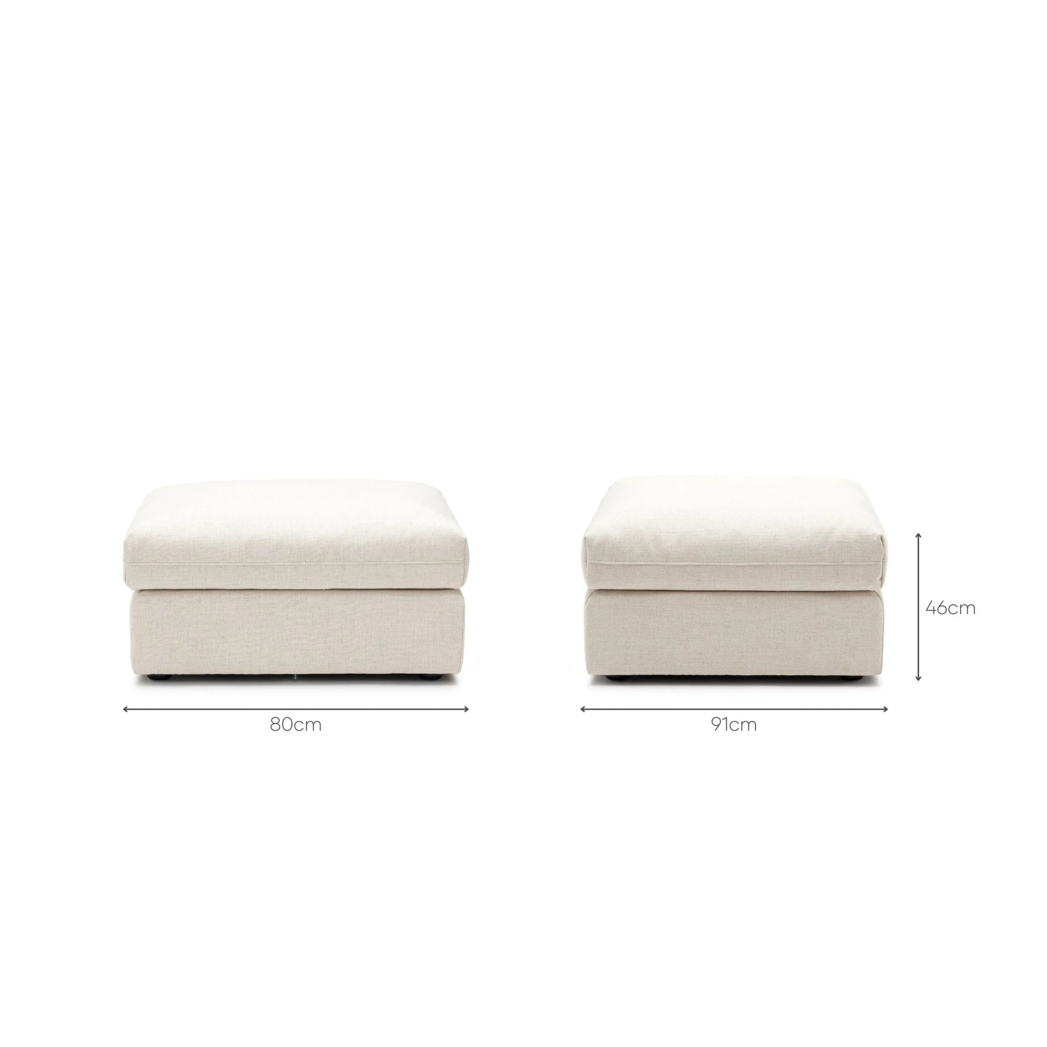 Avery Ottoman - Sand - Image 9