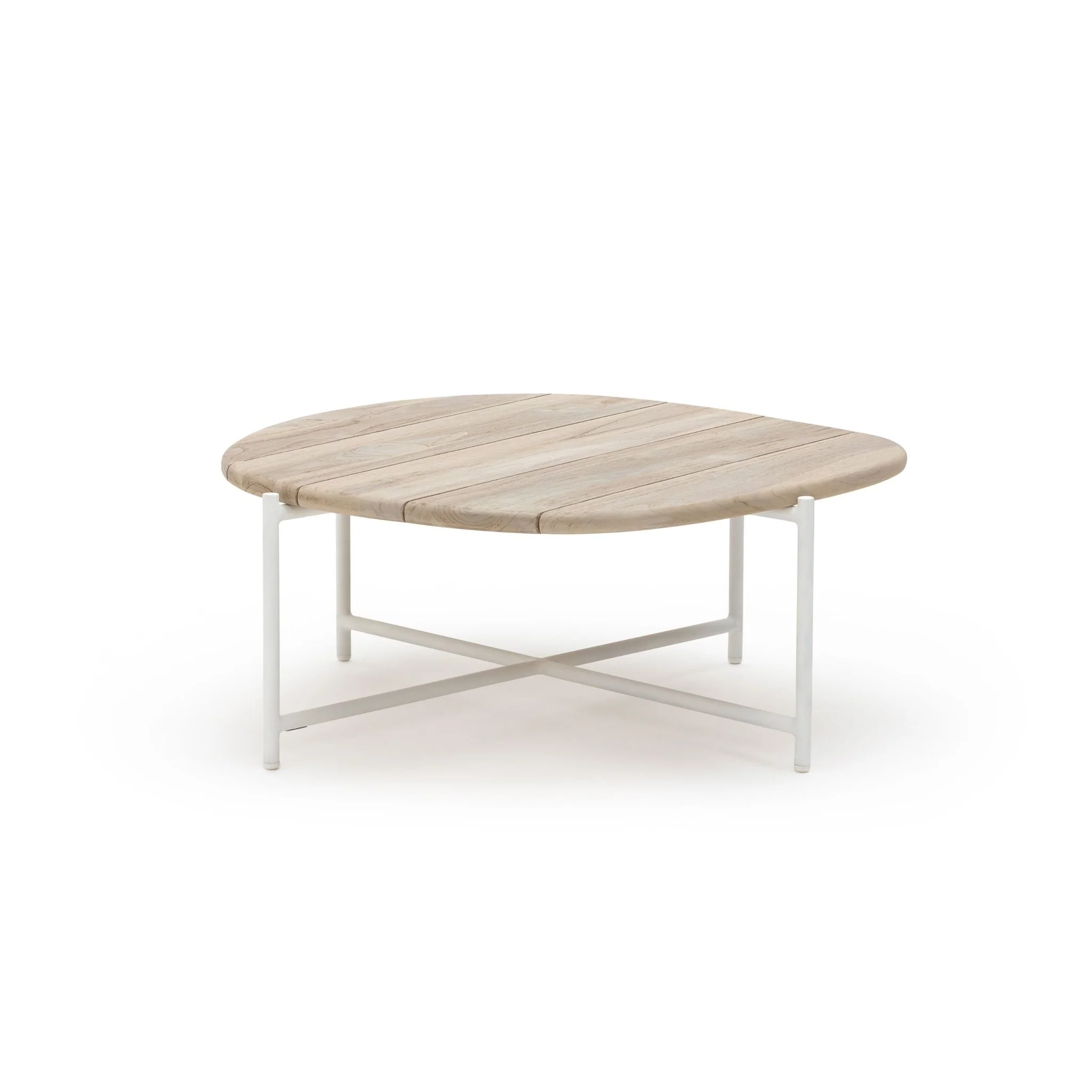 Azure - Coffee Table - Stonewhite & Teak