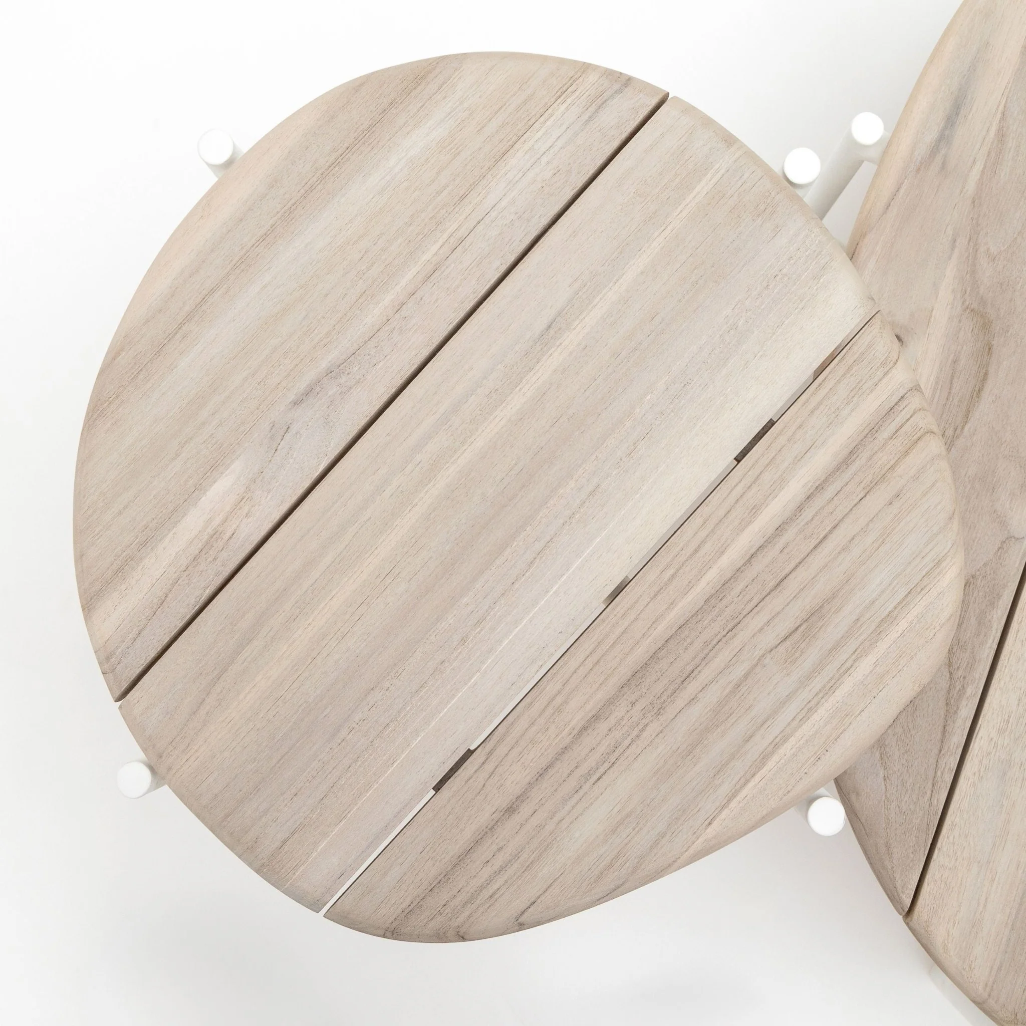 Azure - Side Table - Stonewhite & Teak - Image 10
