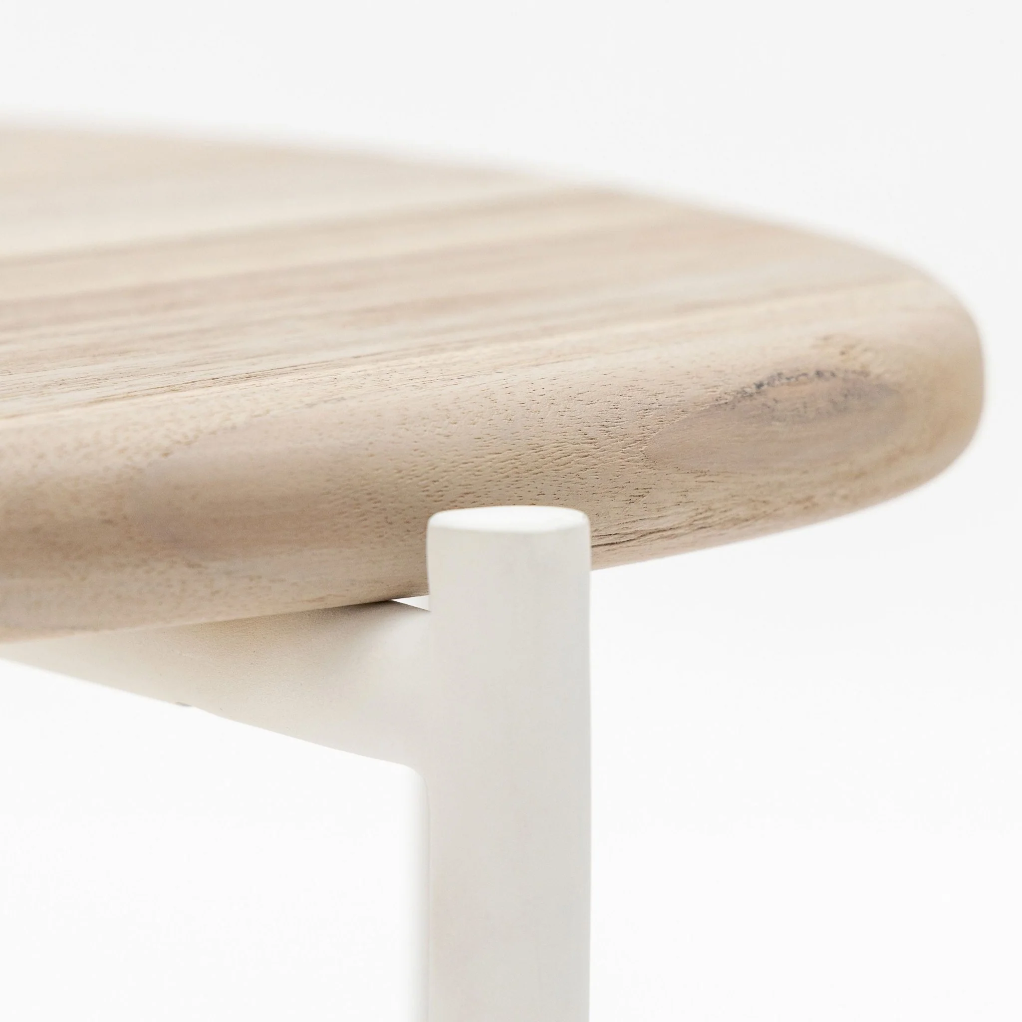Azure - Side Table - Stonewhite & Teak - Image 8