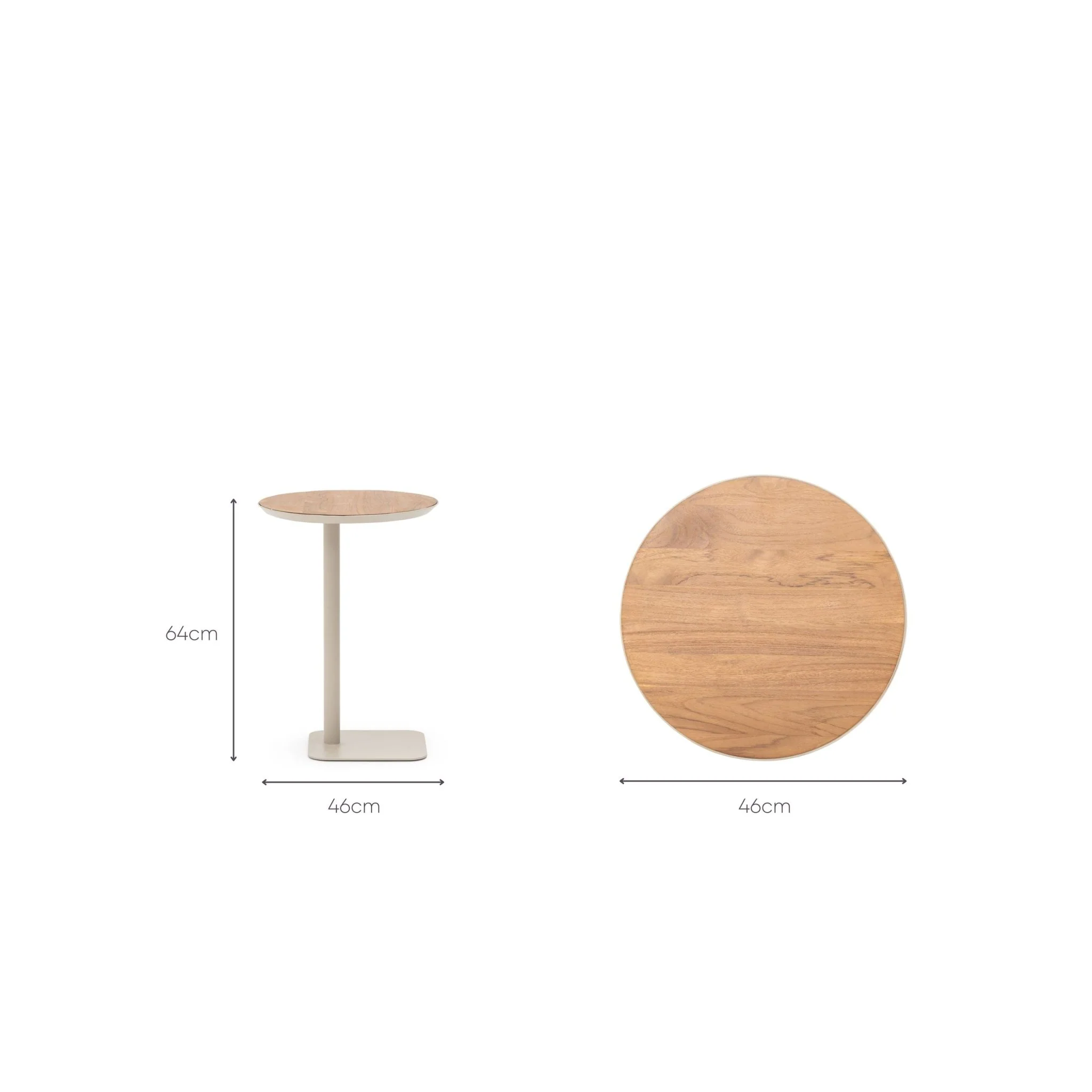 Bailey Round C Table - Cream - Image 14