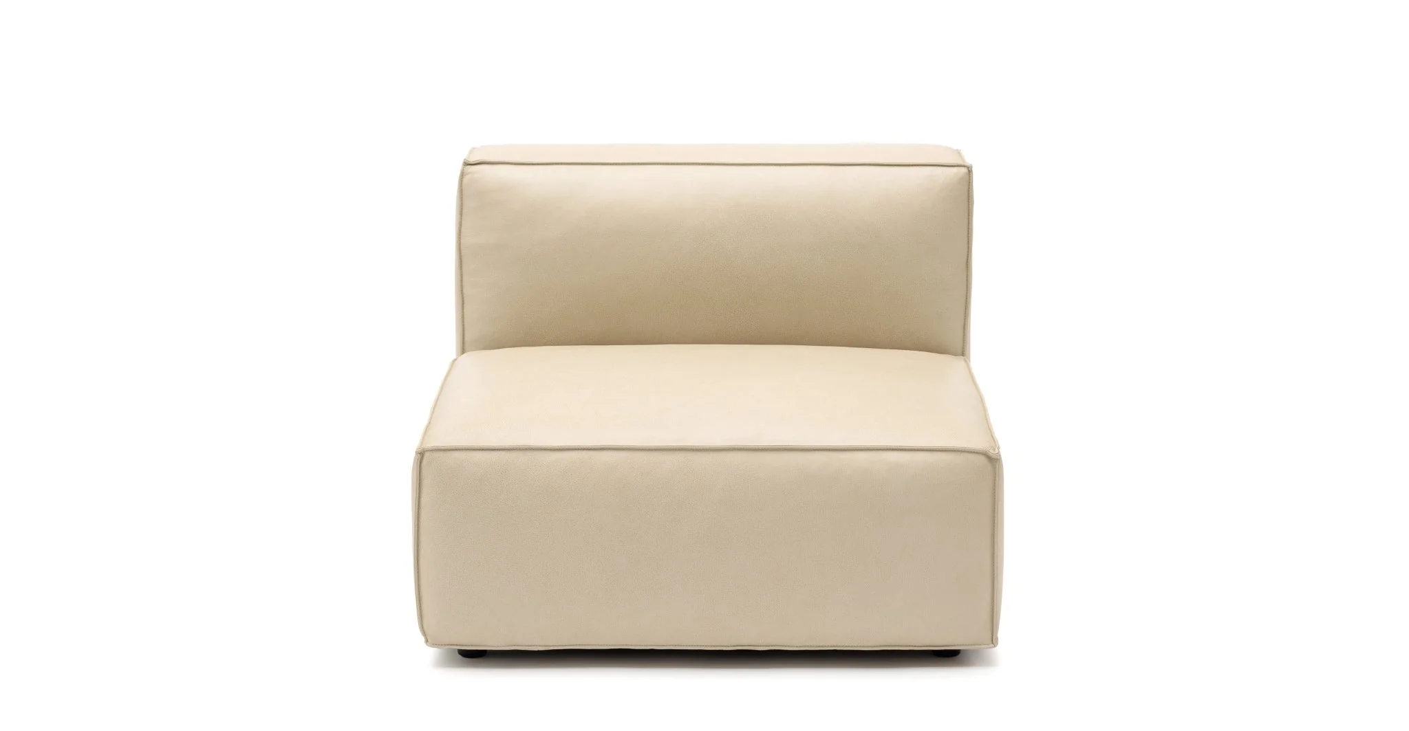 Baker Armless - Limestone Leather