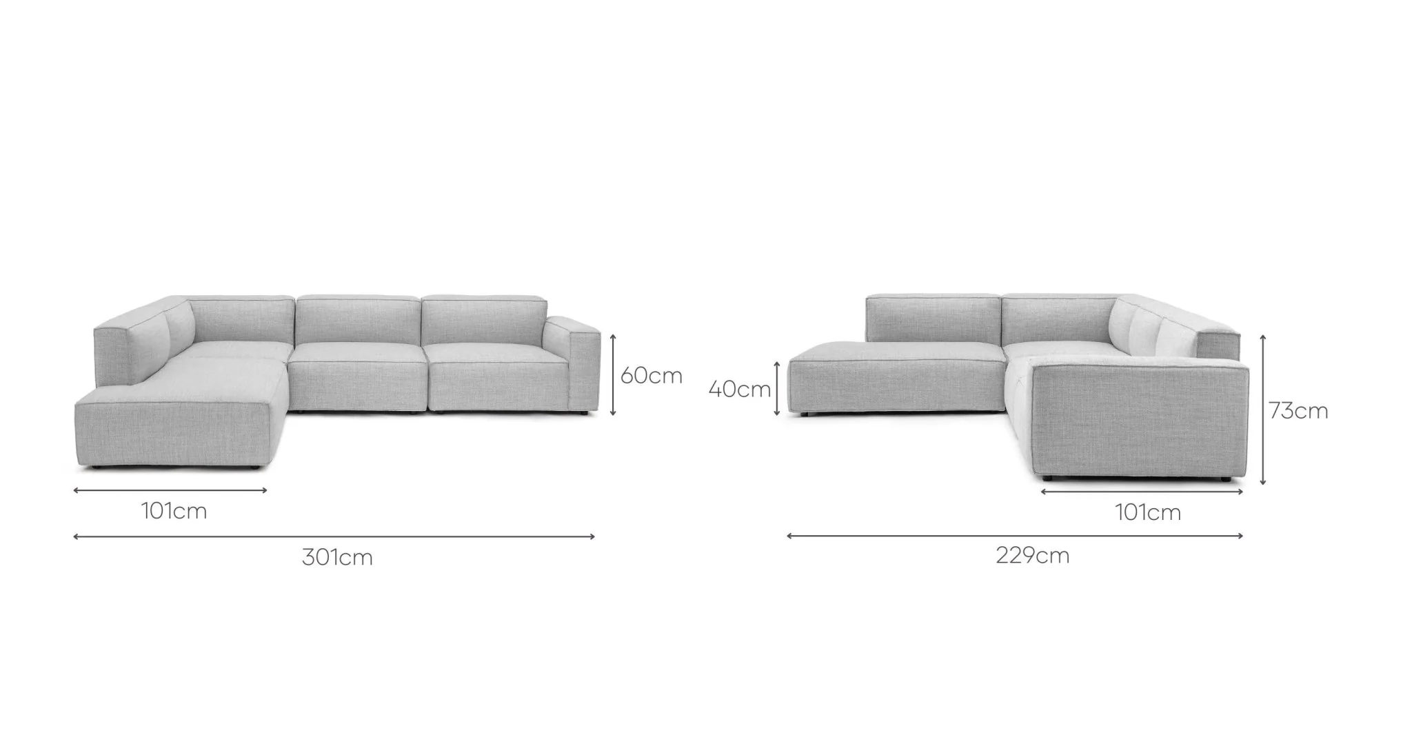 Baker Corner Sofa Set -  Diamond - Image 13