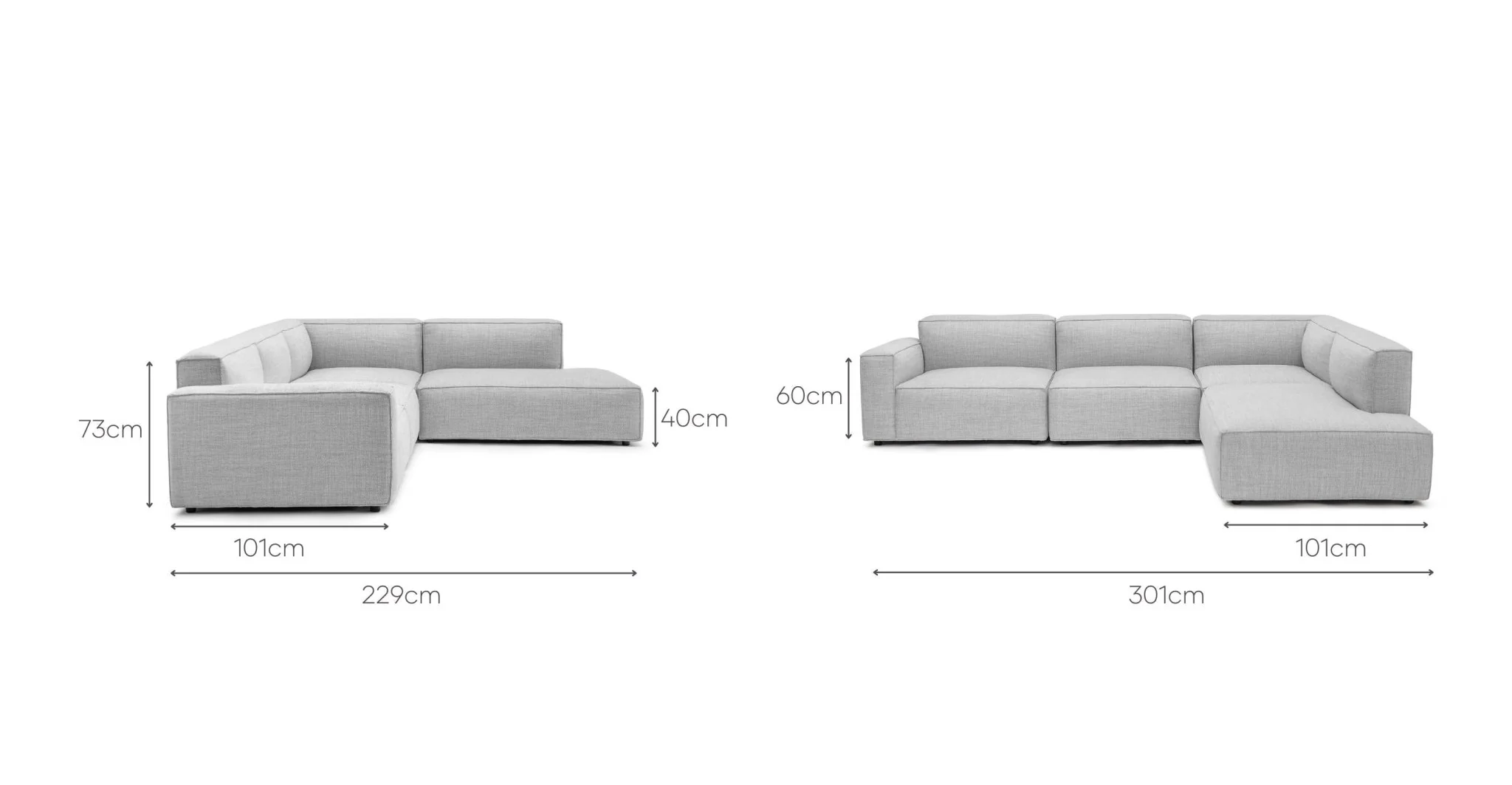 Baker Corner Sofa Set -  Diamond - Image 30