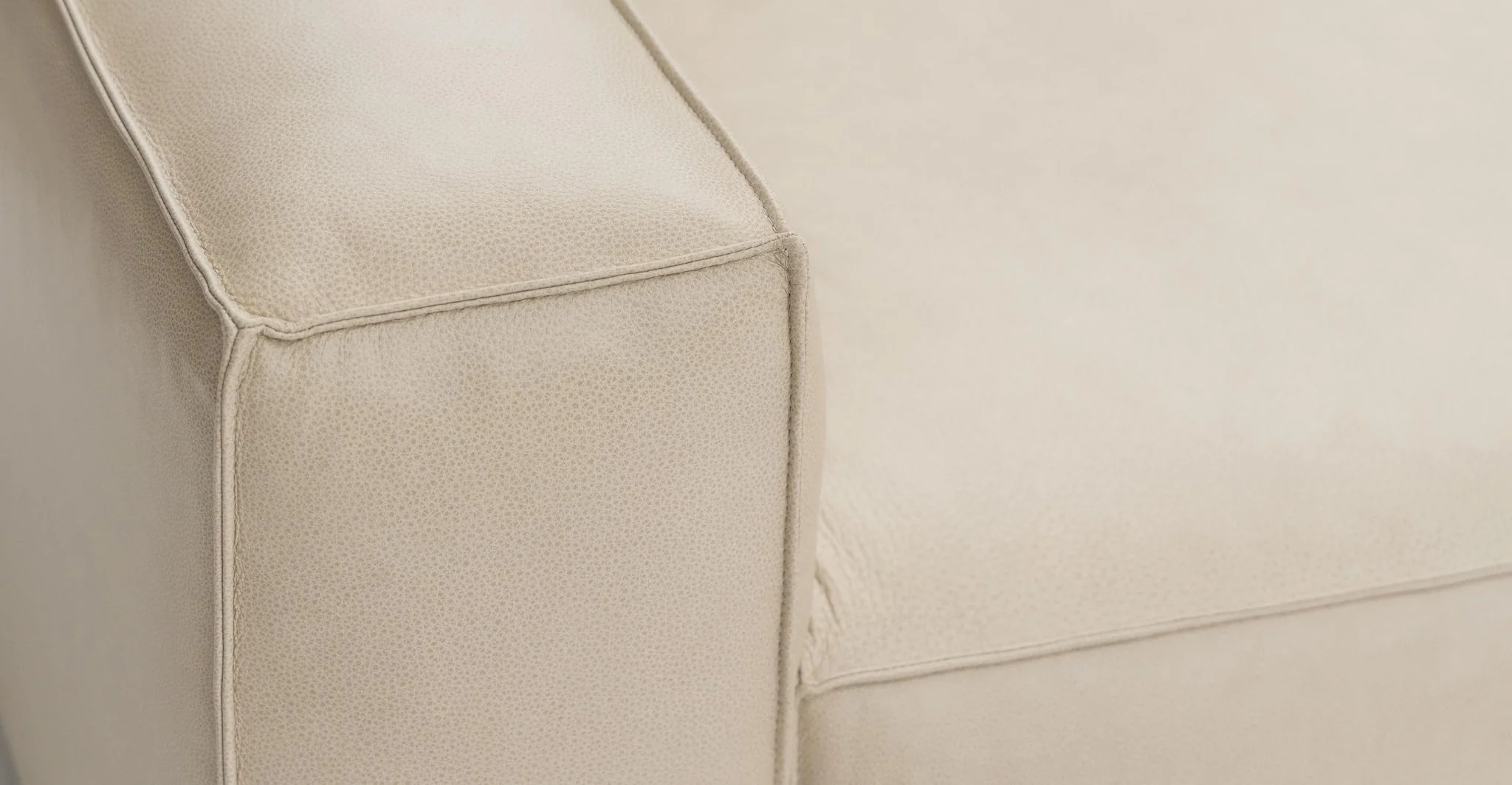 Baker Corner Sofa Set - Limestone Leather - Image 14