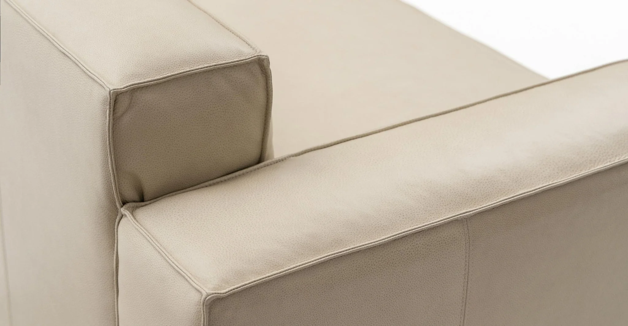Baker Corner Sofa Set - Limestone Leather - Image 16