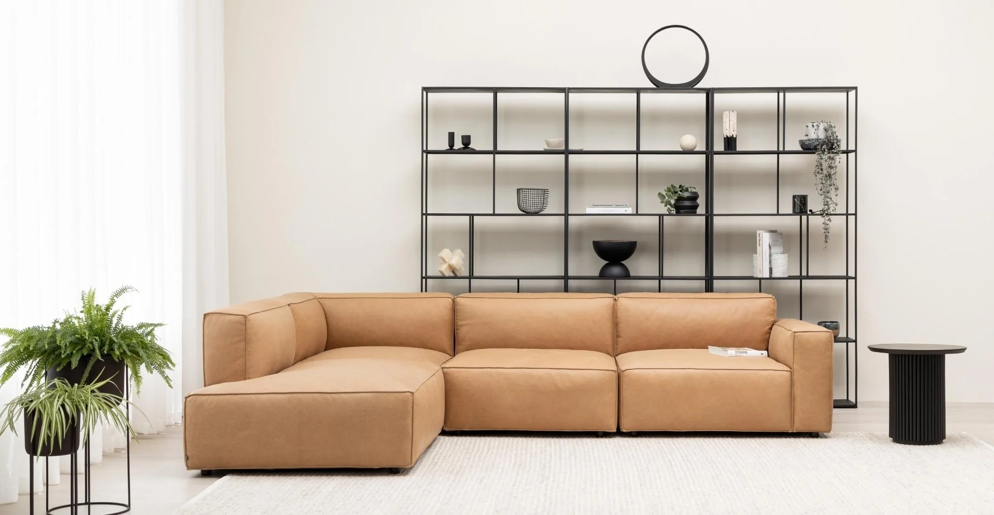 Baker Corner Sofa Set - Pecan - Image 2