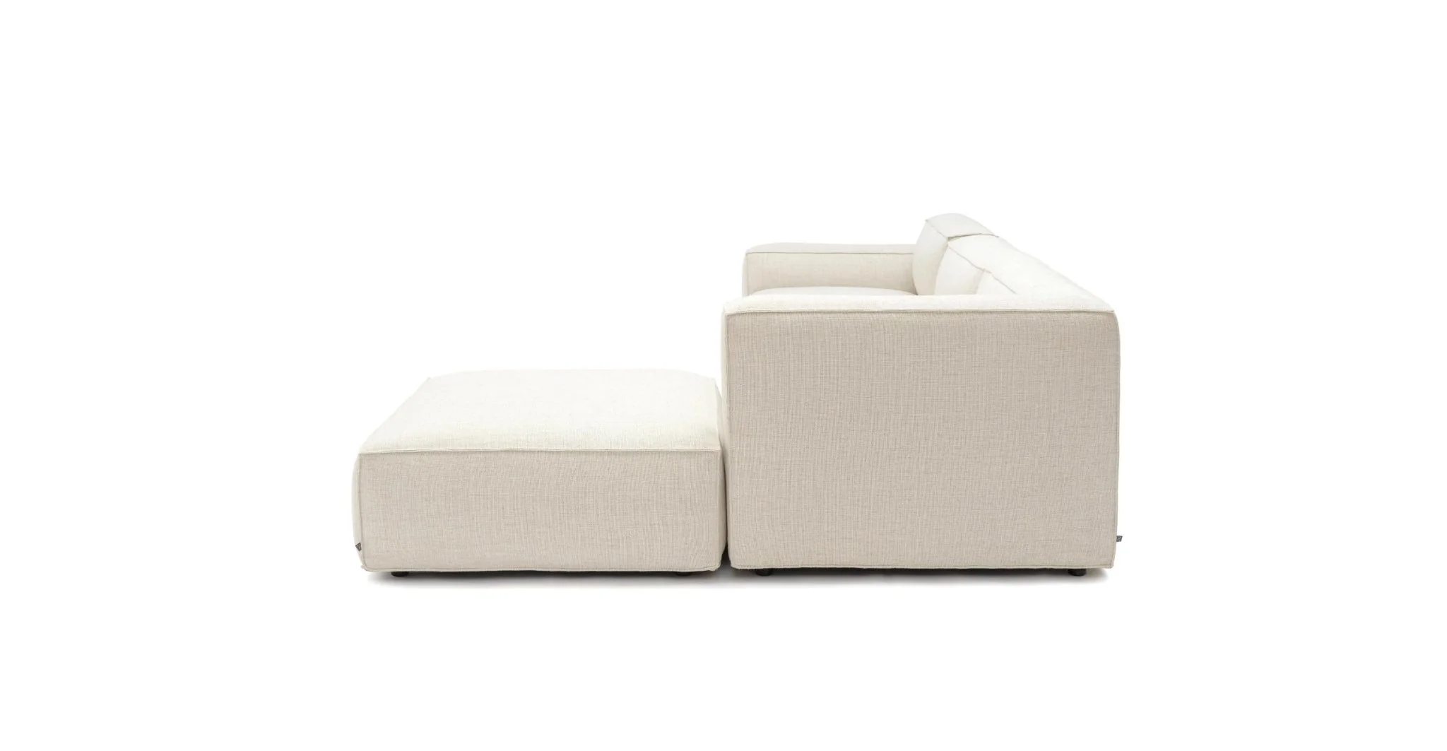 Baker Corner Sofa With Ottoman & Storage - Oatmeal - Image 17