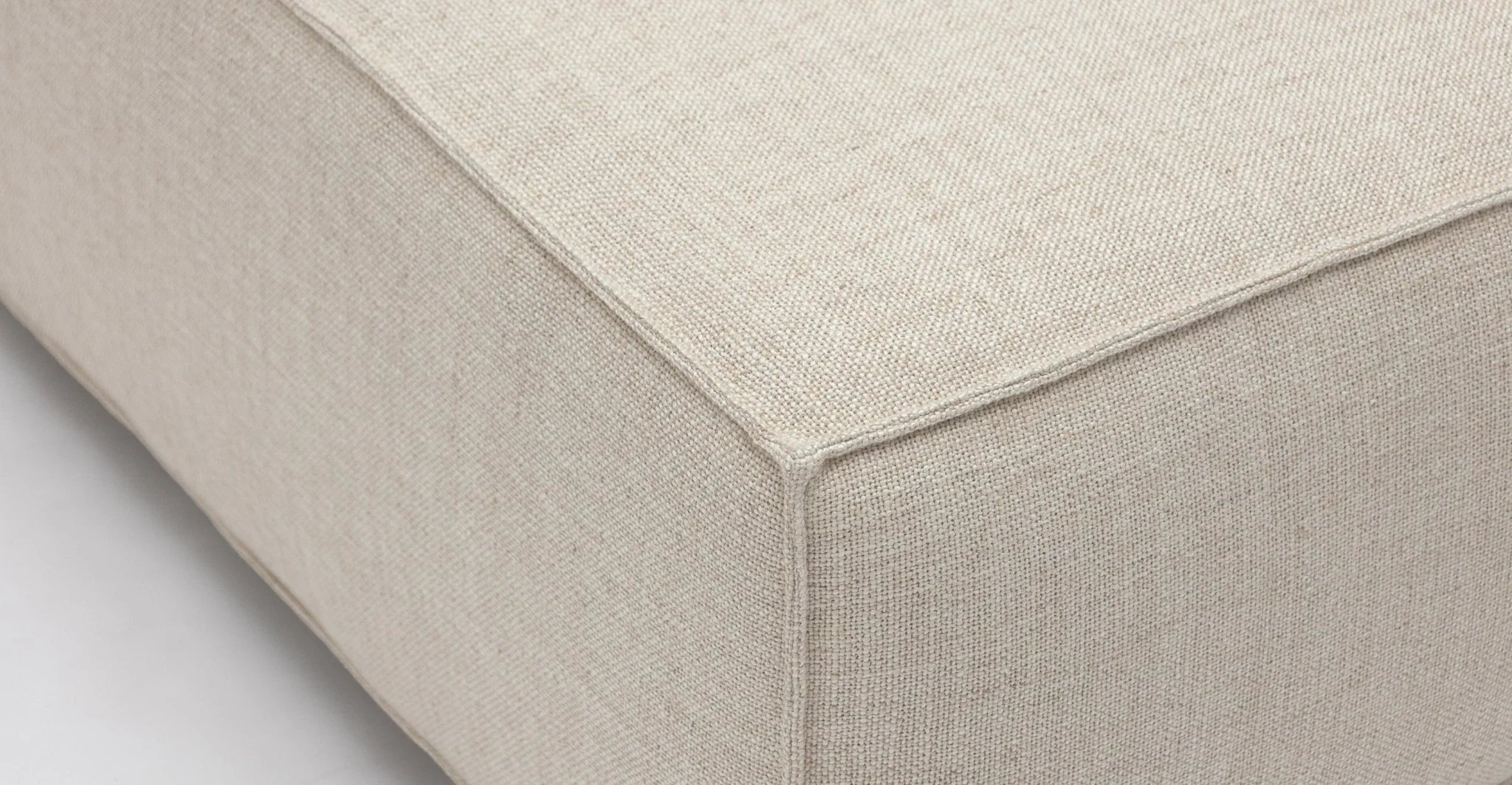 Baker Corner Sofa With Ottoman & Storage - Oatmeal - Image 21