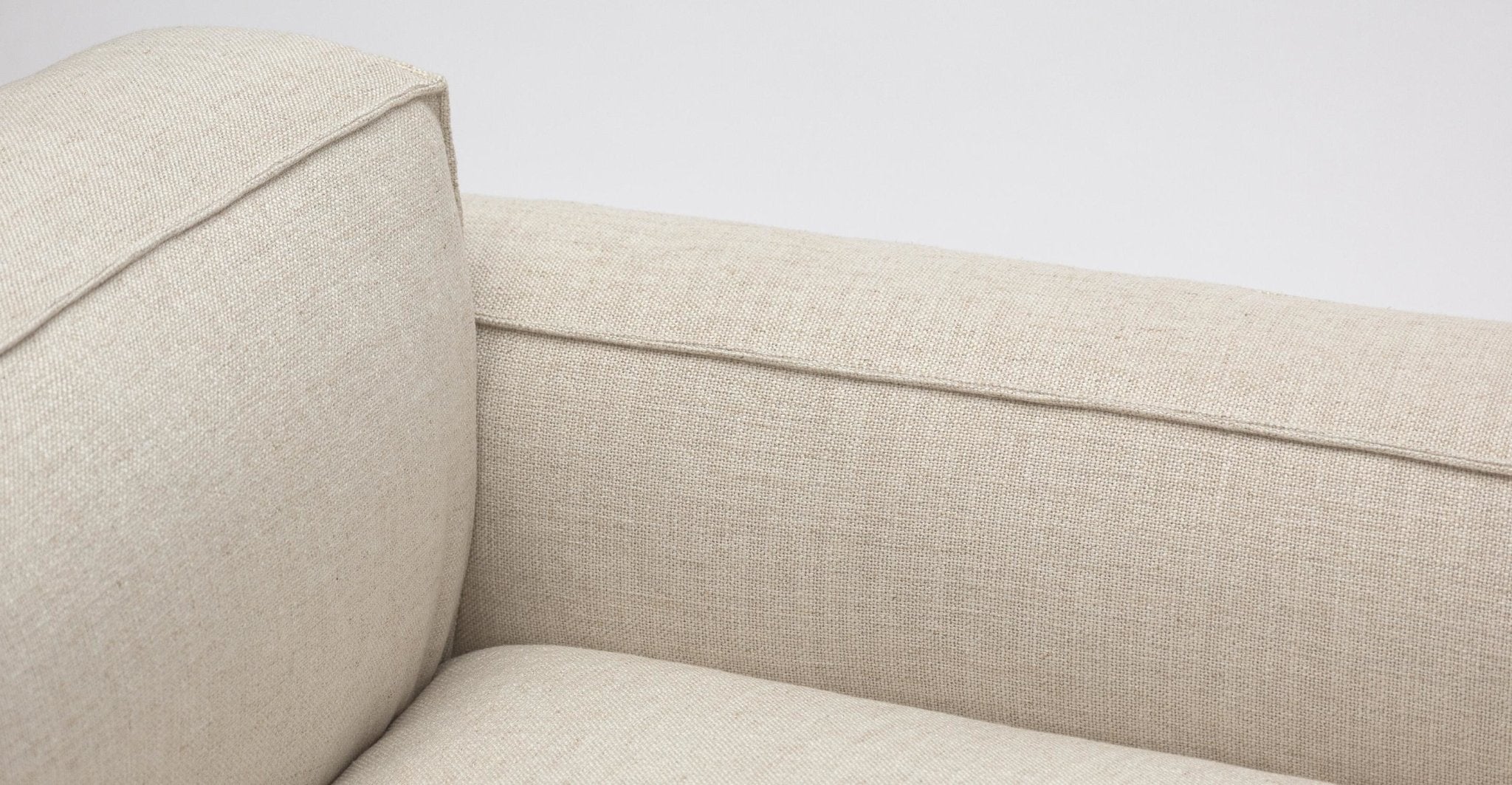 Baker Large Corner Sofa With Ottoman & Storage - Oatmeal - Image 5