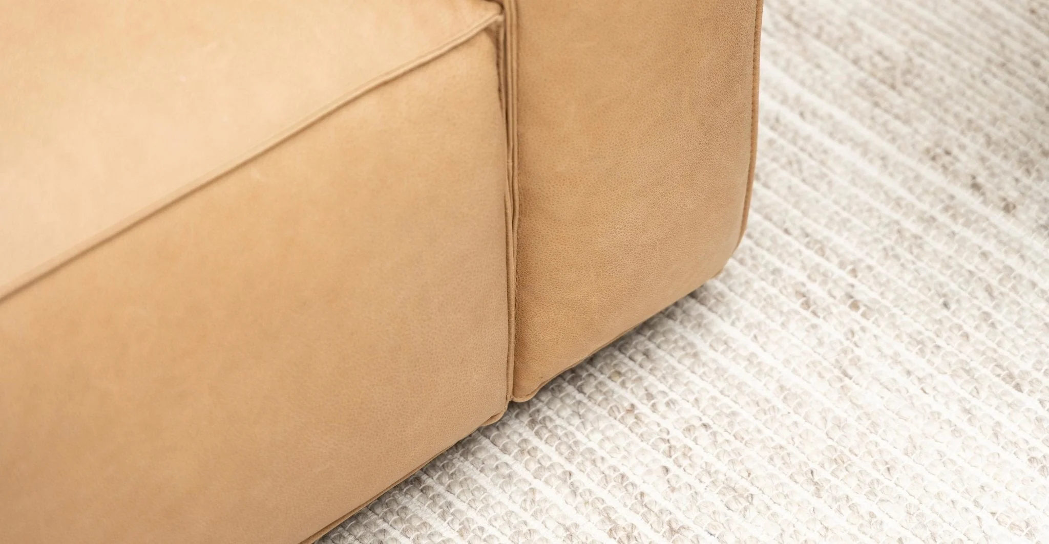 Baker Corner Sofa With Storage - Pecan Leather - Image 10