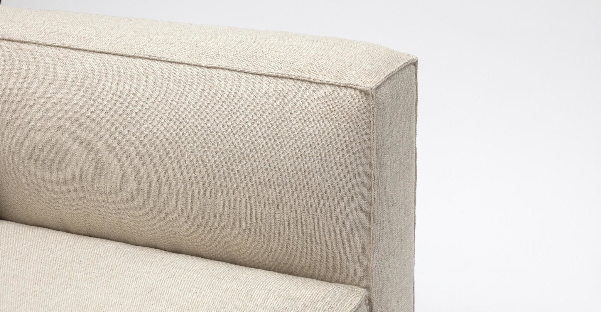 Baker Curved Extra Large Sofa - Oatmeal - Image 10