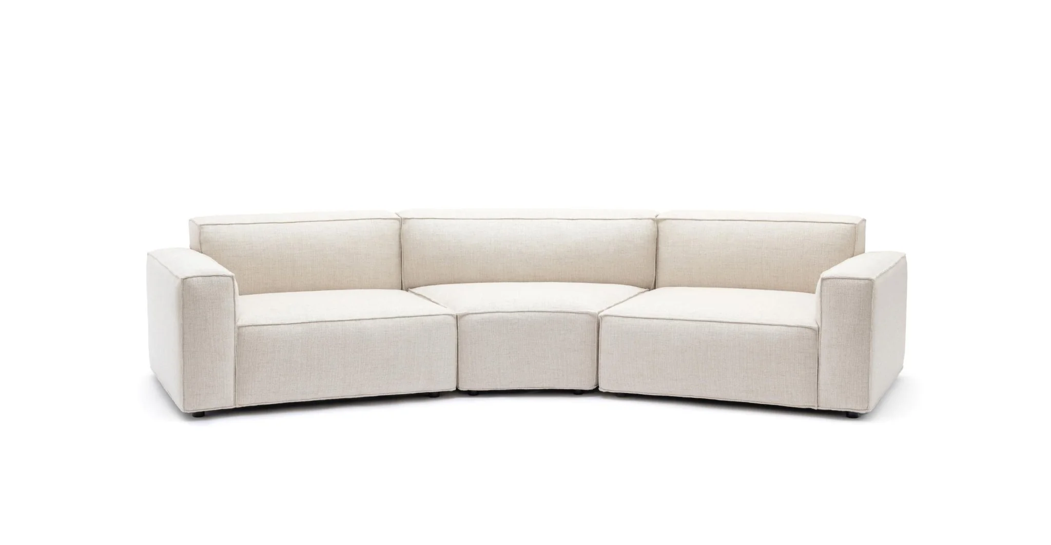 Baker Curved Sofa - Oatmeal