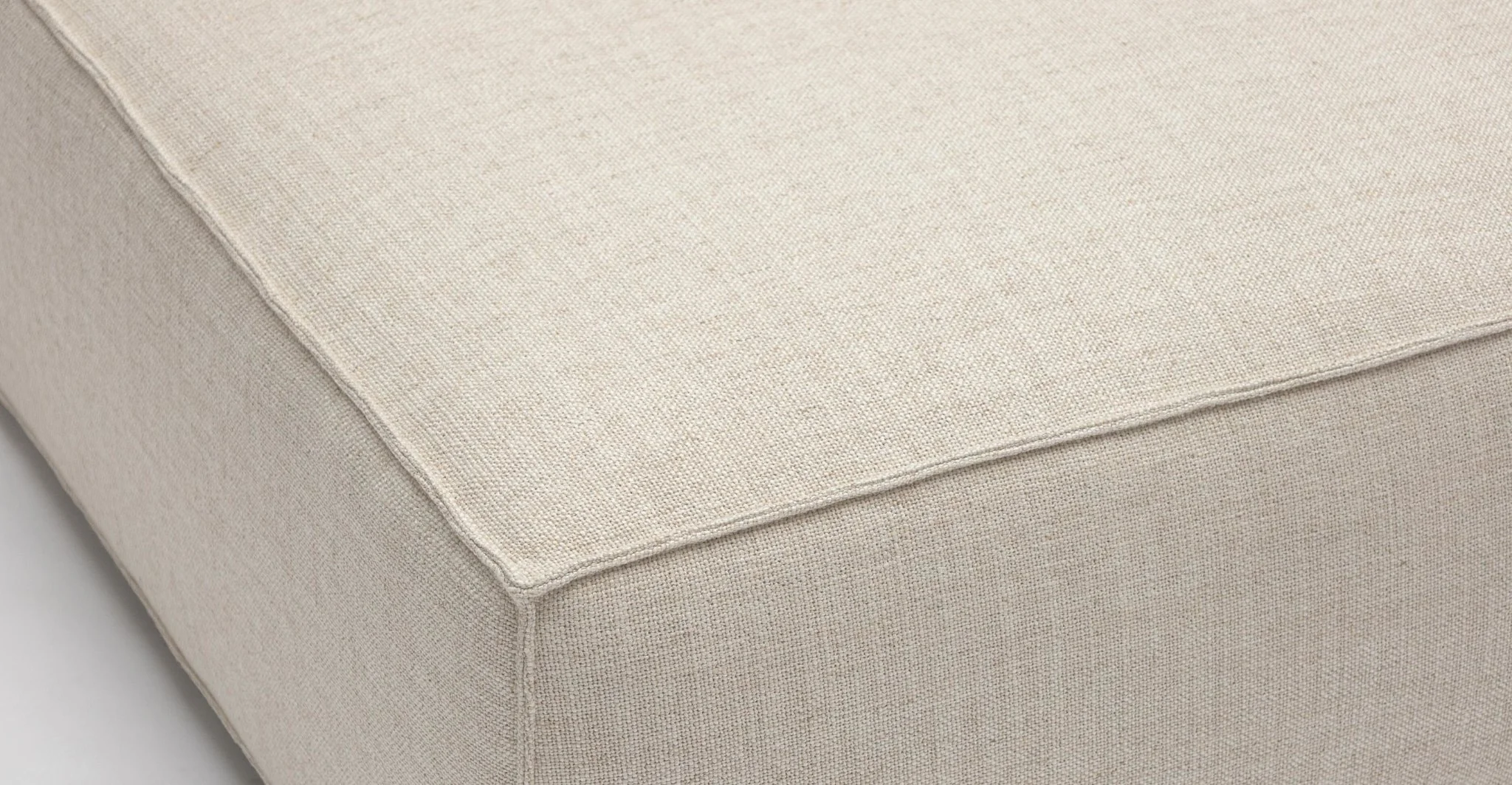 Baker Curved Sofa - Oatmeal - Image 12