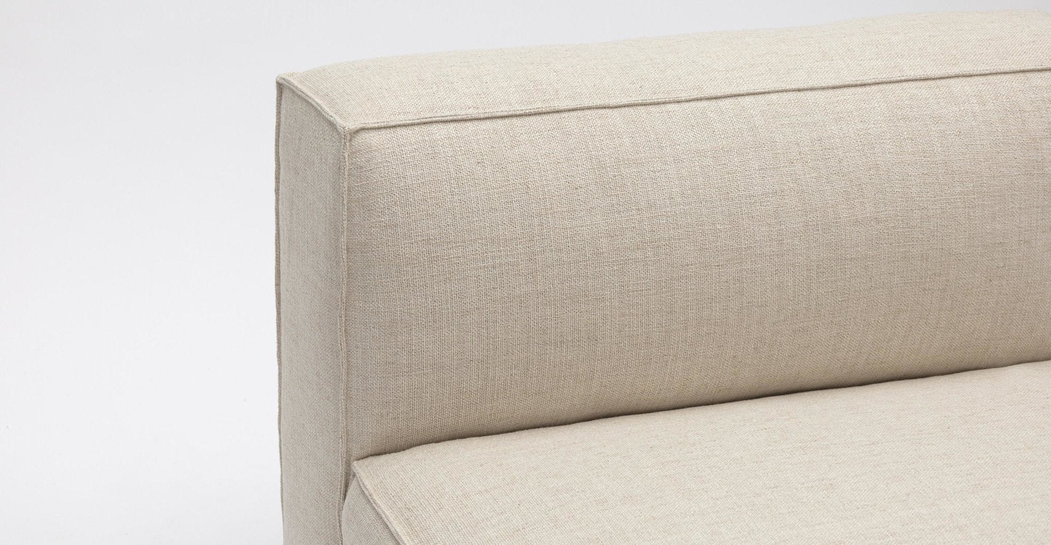 Baker Curved Sofa - Oatmeal - Image 9