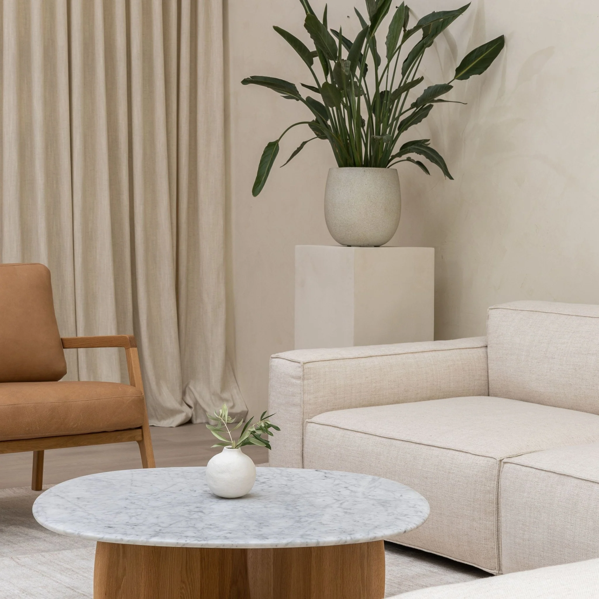 Baker Large Corner Sofa Set - Oatmeal - Image 13