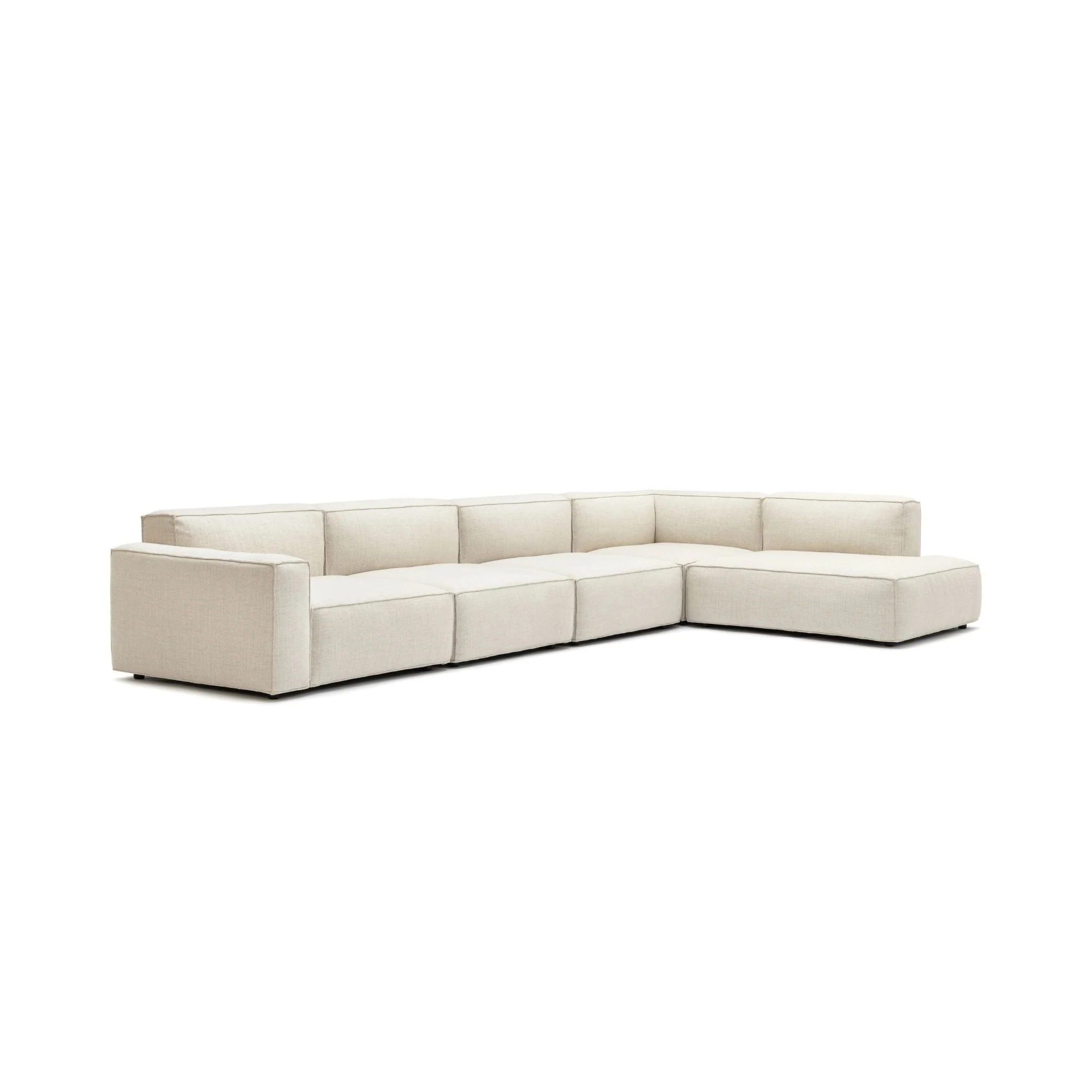 Baker Large Corner Sofa Set - Oatmeal - Image 3