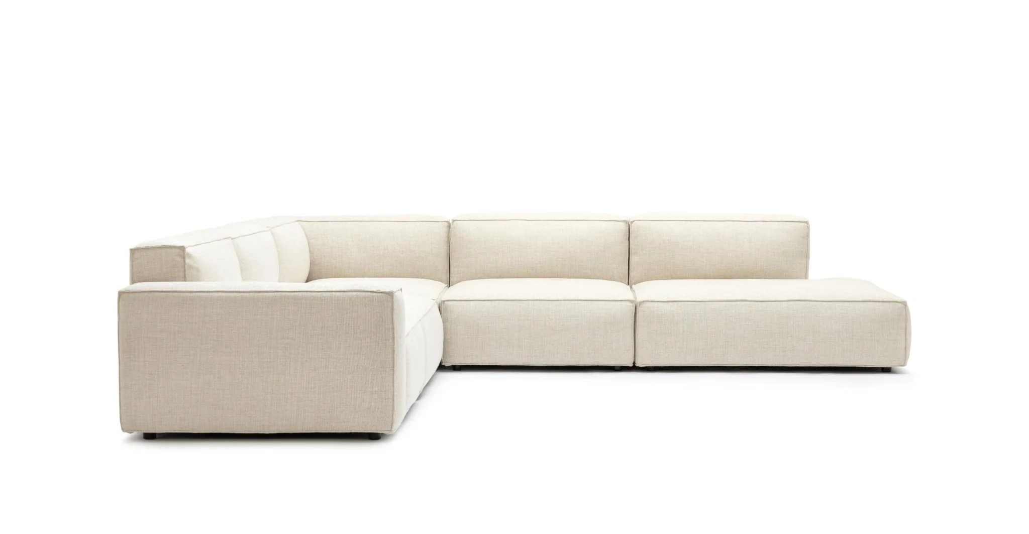 Baker Large Corner Sofa Set - Oatmeal - Image 13